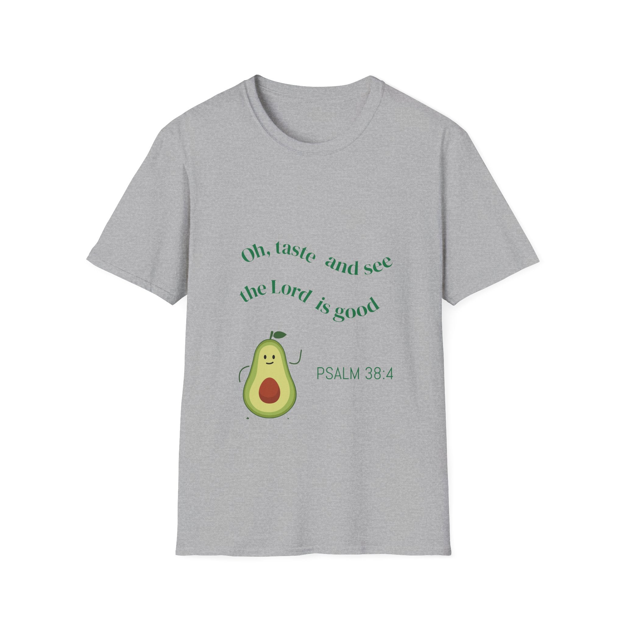 Avocado Faith T-Shirt - Softstyle Unisex Tee, Inspirational Shirt, Christian Gift, Cute Avocado Design, Bible Verse Apparel