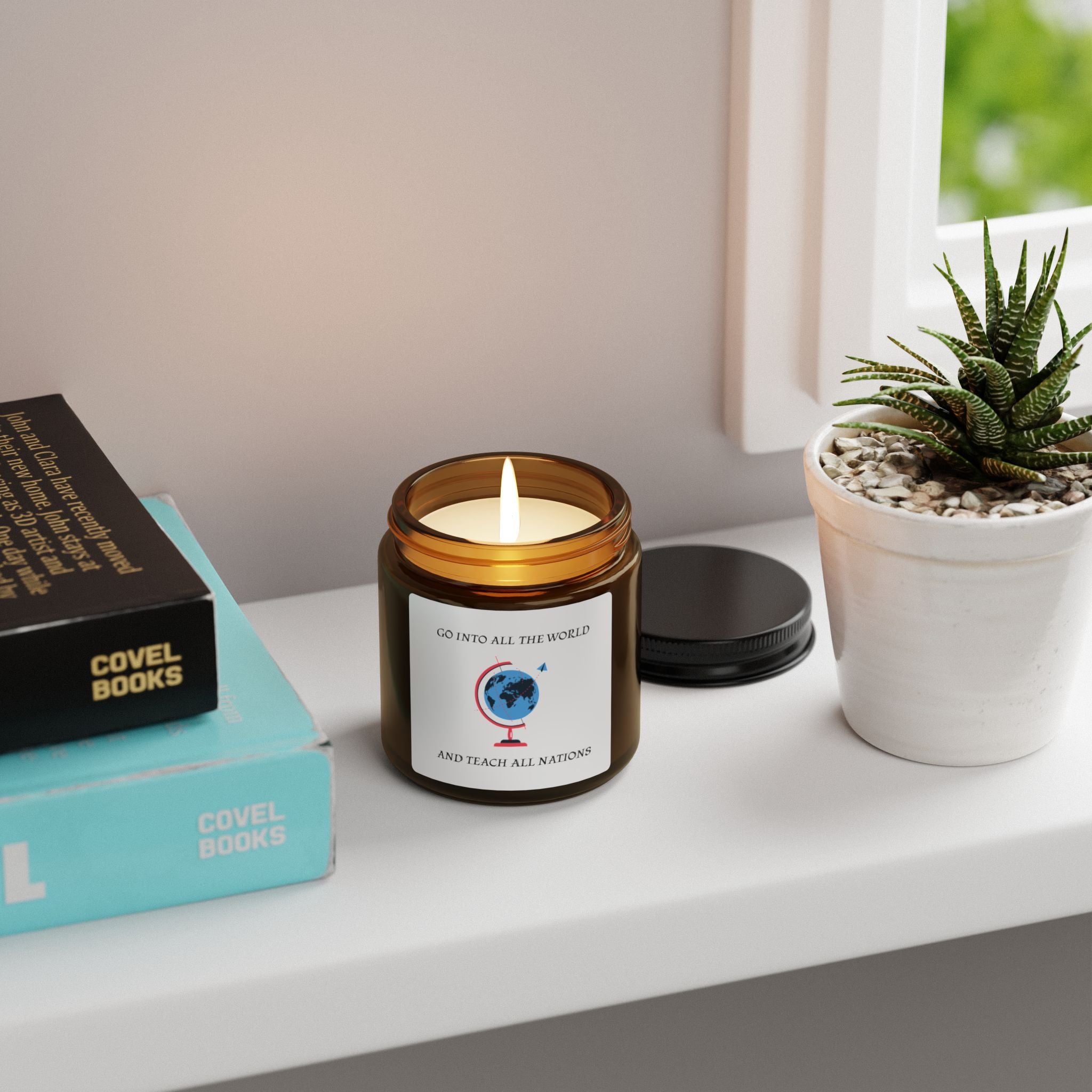 Inspire the World Scented Soy Candle, Eco-Friendly Home Decor, Gift for Teachers, Unique Graduation Gift, Aromatherapy Candle, [...]