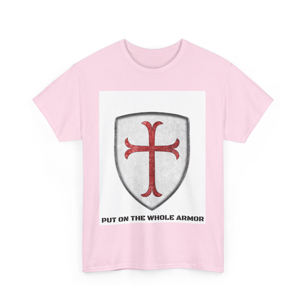 Faith-Based Unisex Tee - 'Put on the Whole Armor' Christian Shirt, Inspirational Gift, Youth & Adult Sizes, Spiritual Wear, Everyday Comfort