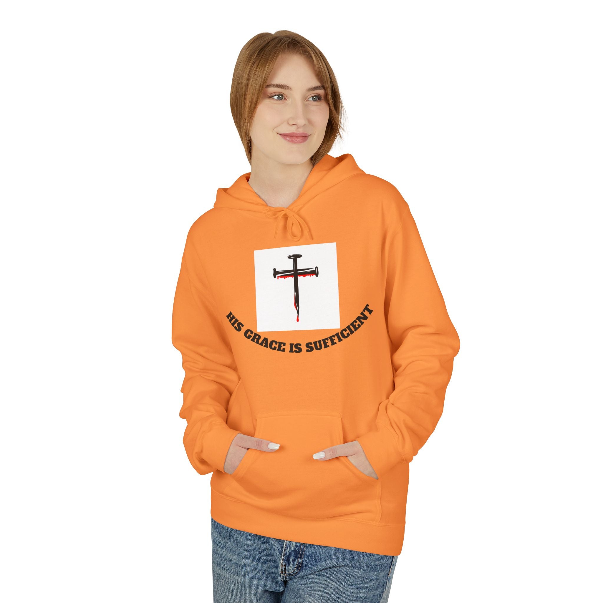 Inspirational Faith Hoodie, Unisex Warm Fleece Sweatshirt, Christian Apparel, Gift for Believers, Cozy Everyday Wear
