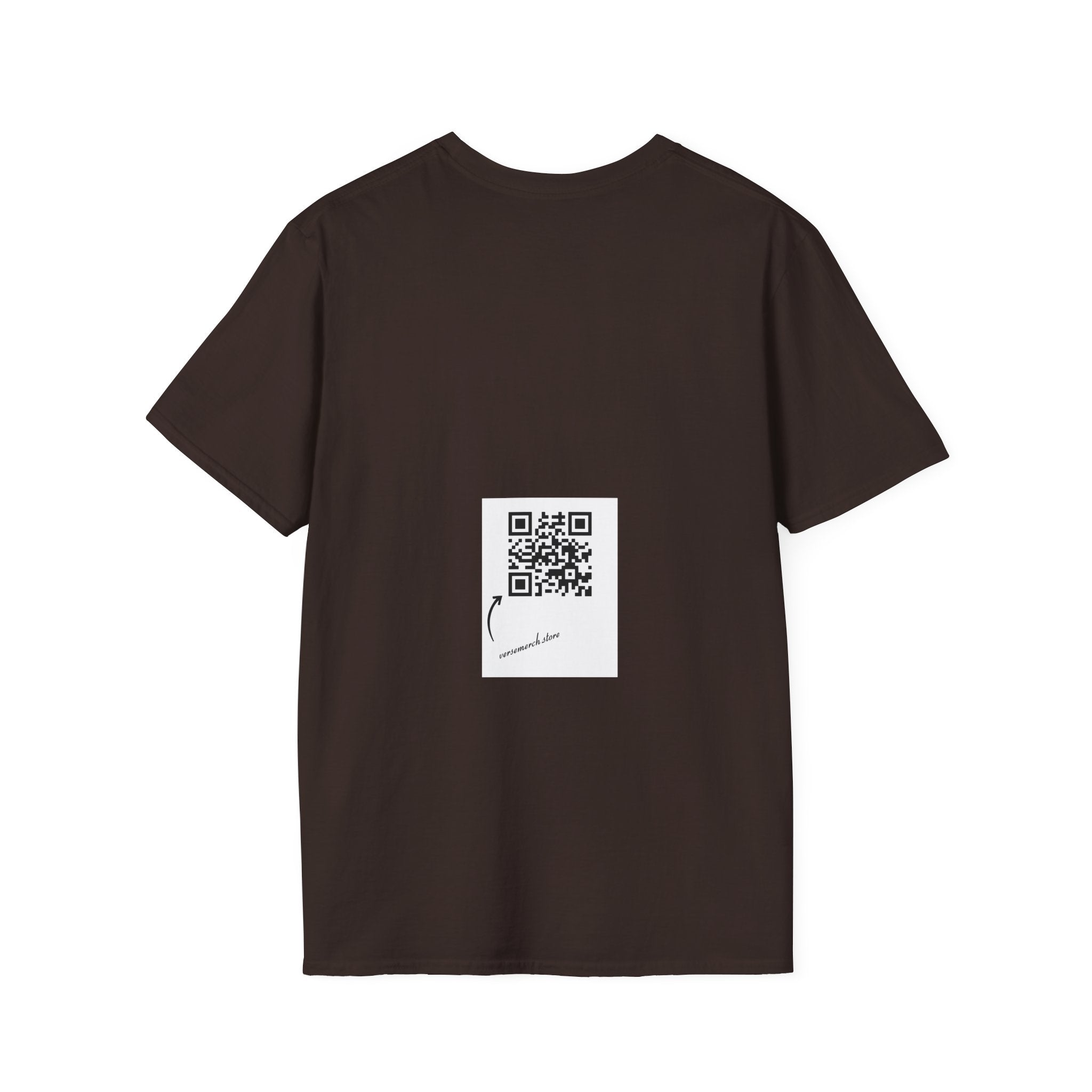 Cowboy and Horse Tribute Unisex T-Shirt, Western Vintage Tee, Horse Lover Gift, Memorial Shirt, Cowboy Design Shirt, QR Code Art Tee