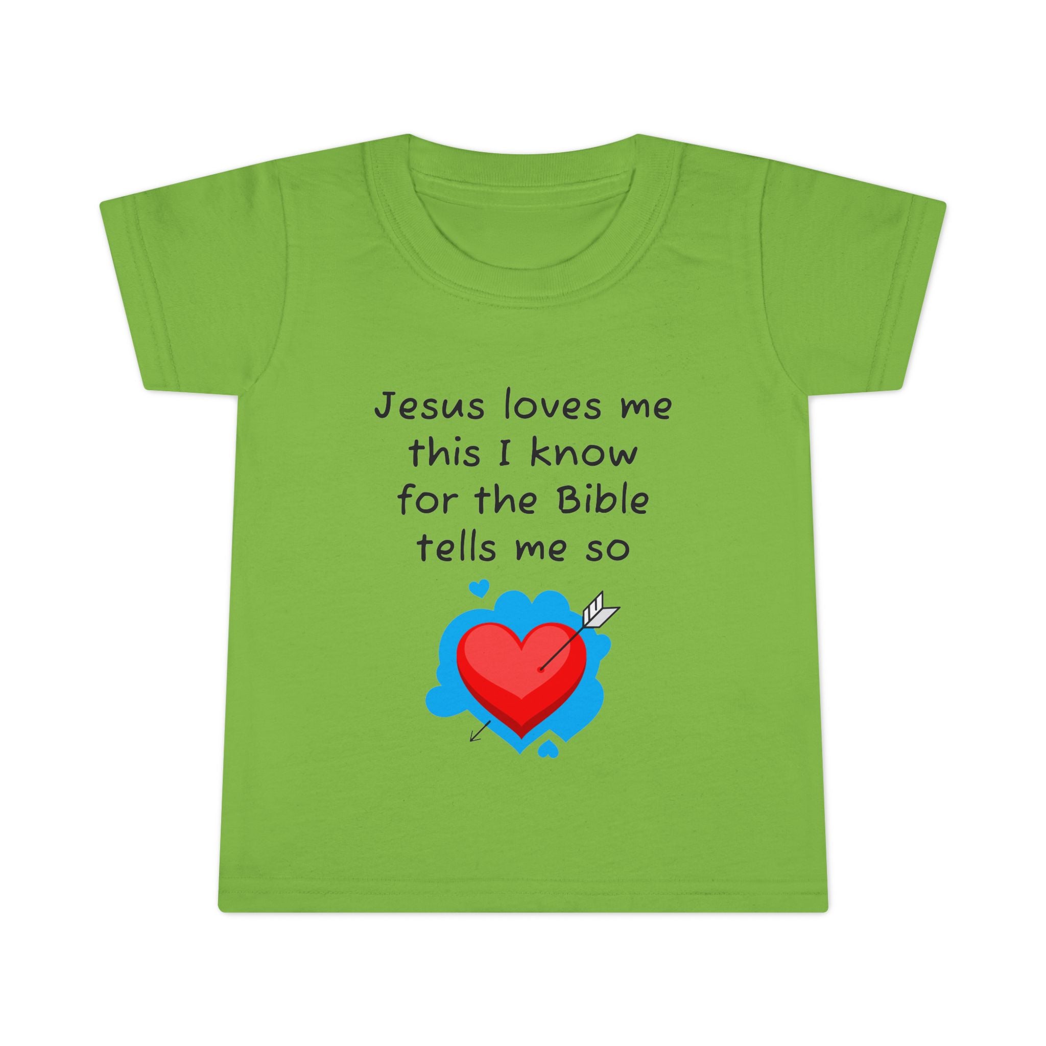 Jesus Loves Me Toddler T-Shirt, Cute Christian Kids Tee, Faith-Based Gift, Baby Baptism, Bible Verse Shirt