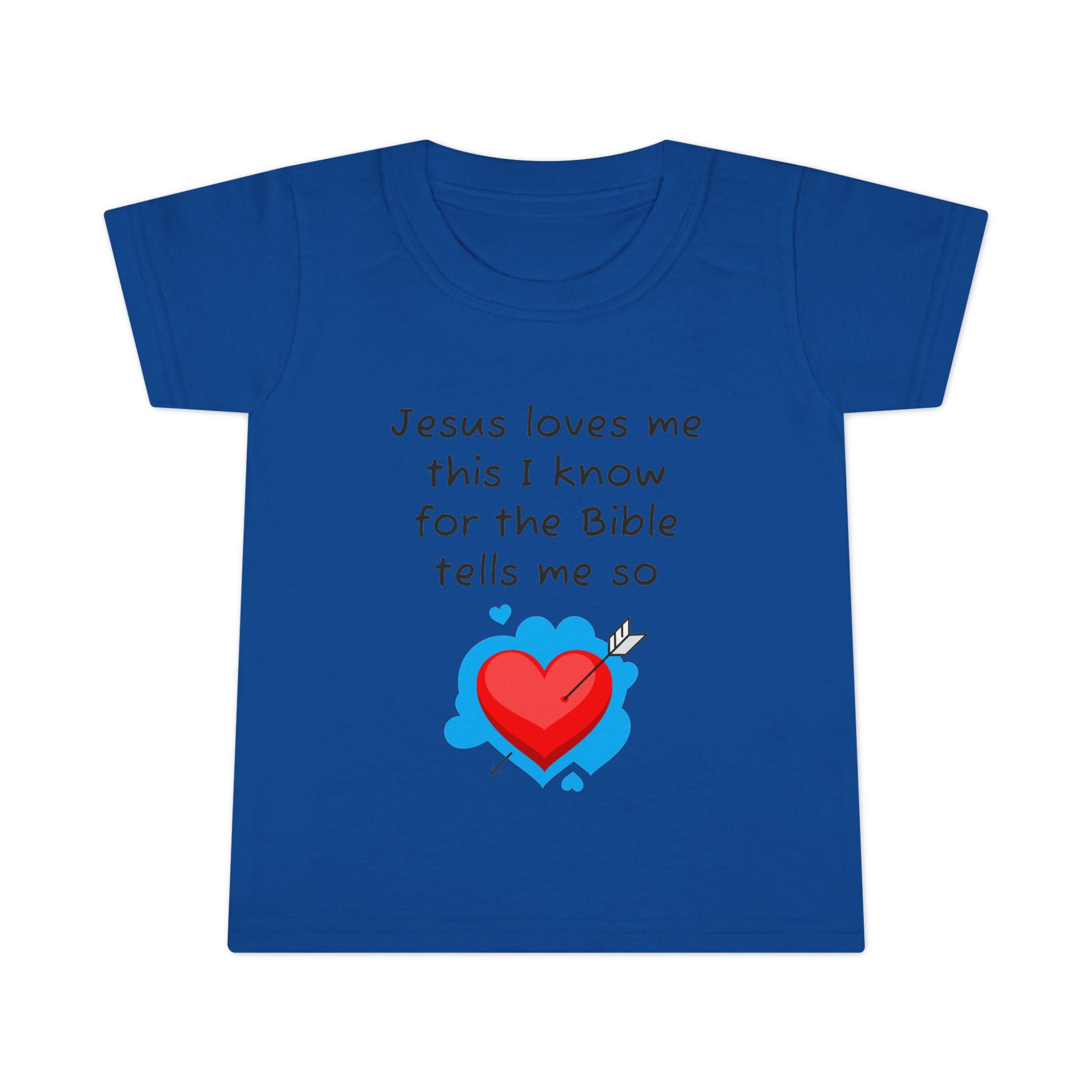 Jesus Loves Me Toddler T-Shirt, Cute Christian Kids Tee, Faith-Based Gift, Baby Baptism, Bible Verse Shirt