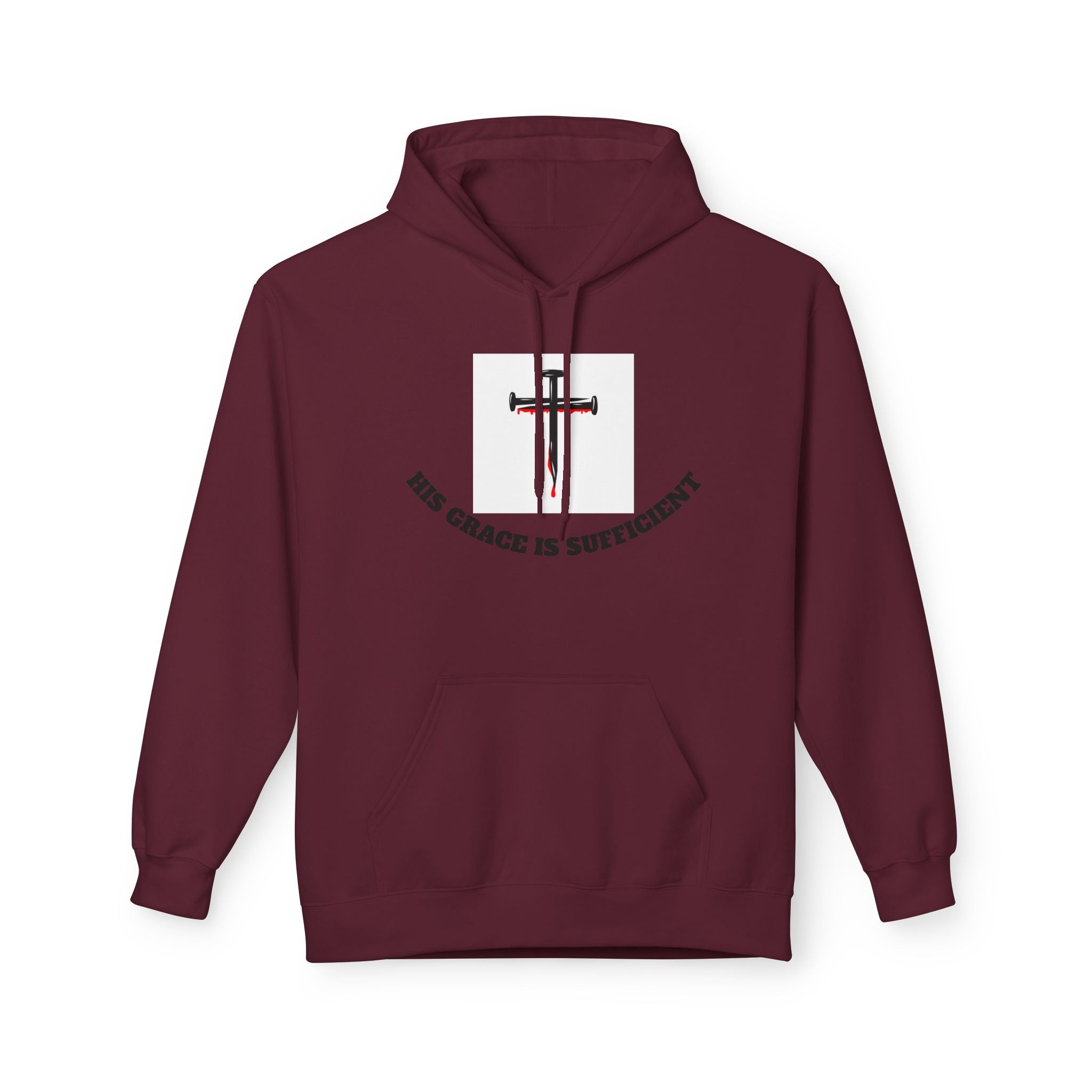 Inspirational Faith Hoodie, Unisex Warm Fleece Sweatshirt, Christian Apparel, Gift for Believers, Cozy Everyday Wear
