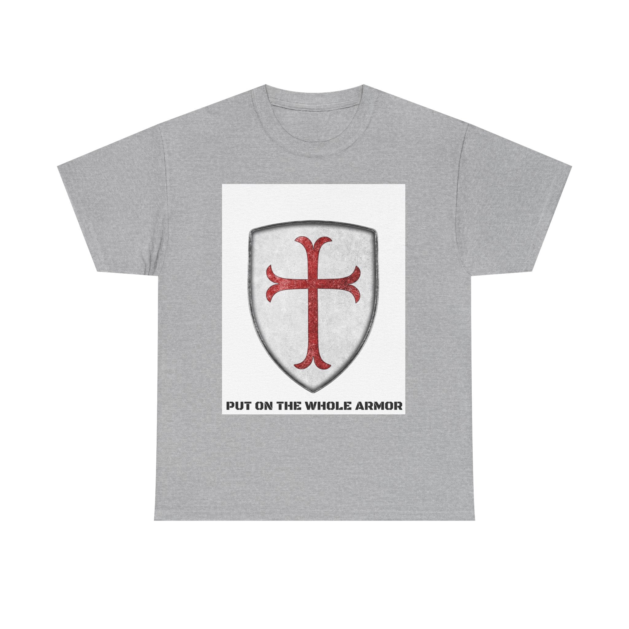 Faith-Based Unisex Tee - 'Put on the Whole Armor' Christian Shirt, Inspirational Gift, Youth & Adult Sizes, Spiritual Wear, Everyday Comfort