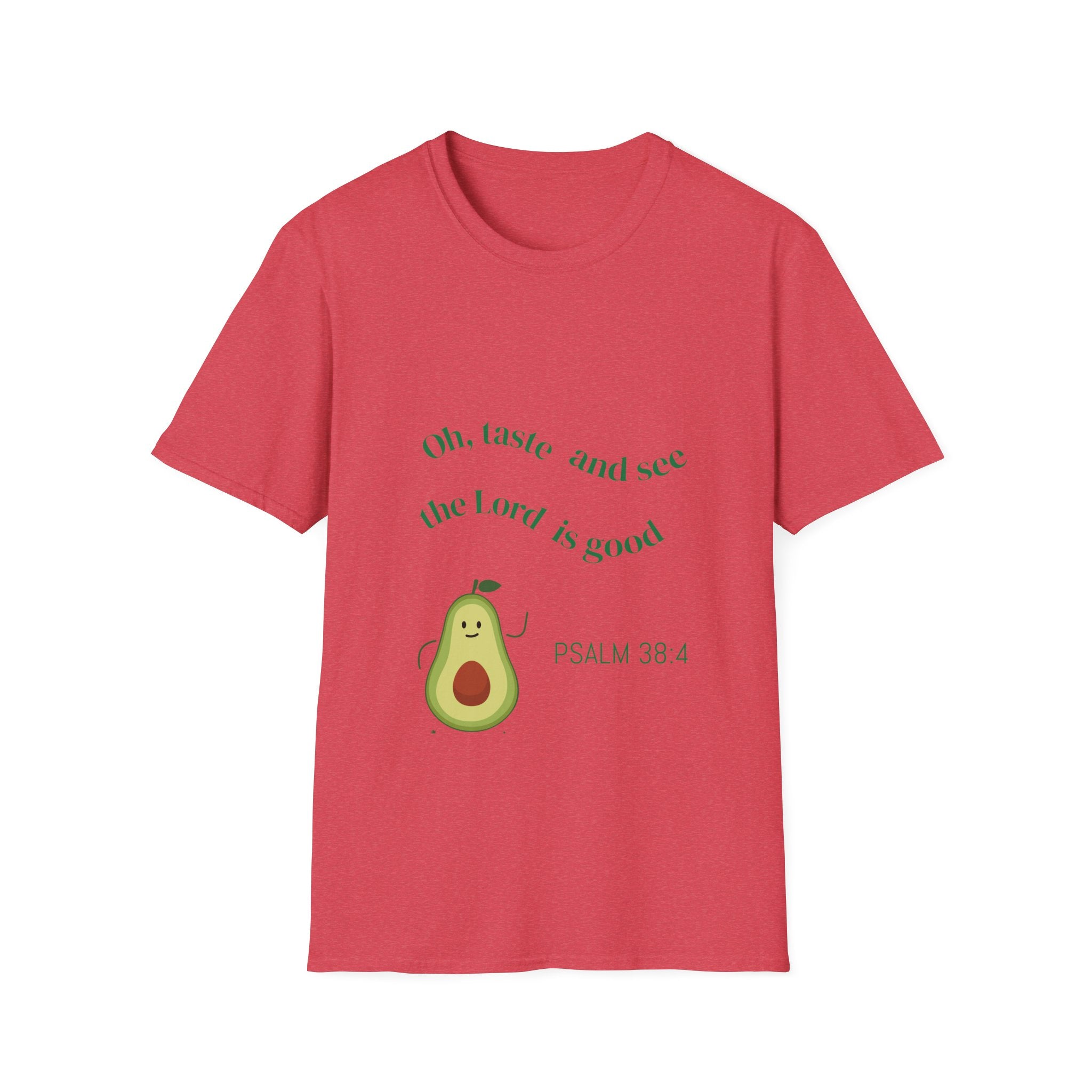 Avocado Faith T-Shirt - Softstyle Unisex Tee, Inspirational Shirt, Christian Gift, Cute Avocado Design, Bible Verse Apparel