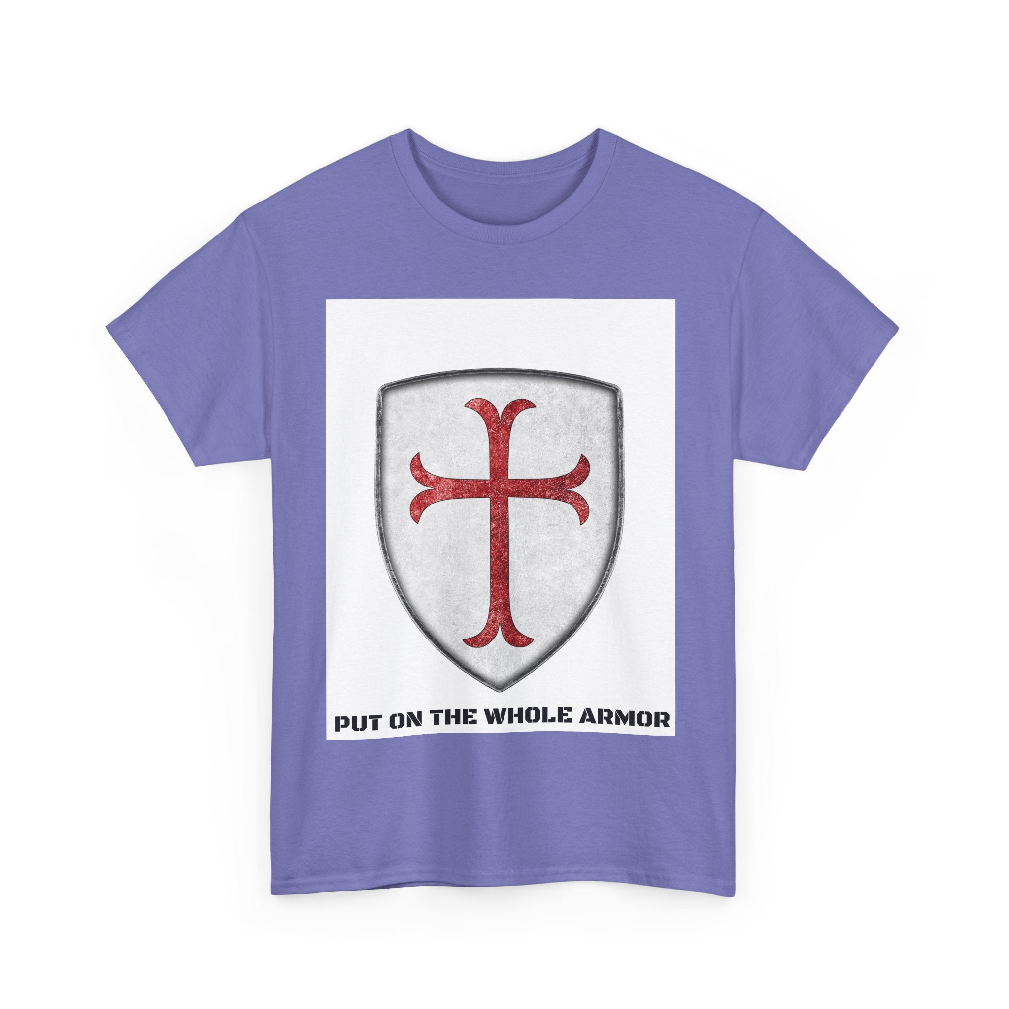Faith-Based Unisex Tee - 'Put on the Whole Armor' Christian Shirt, Inspirational Gift, Youth & Adult Sizes, Spiritual Wear, Everyday Comfort
