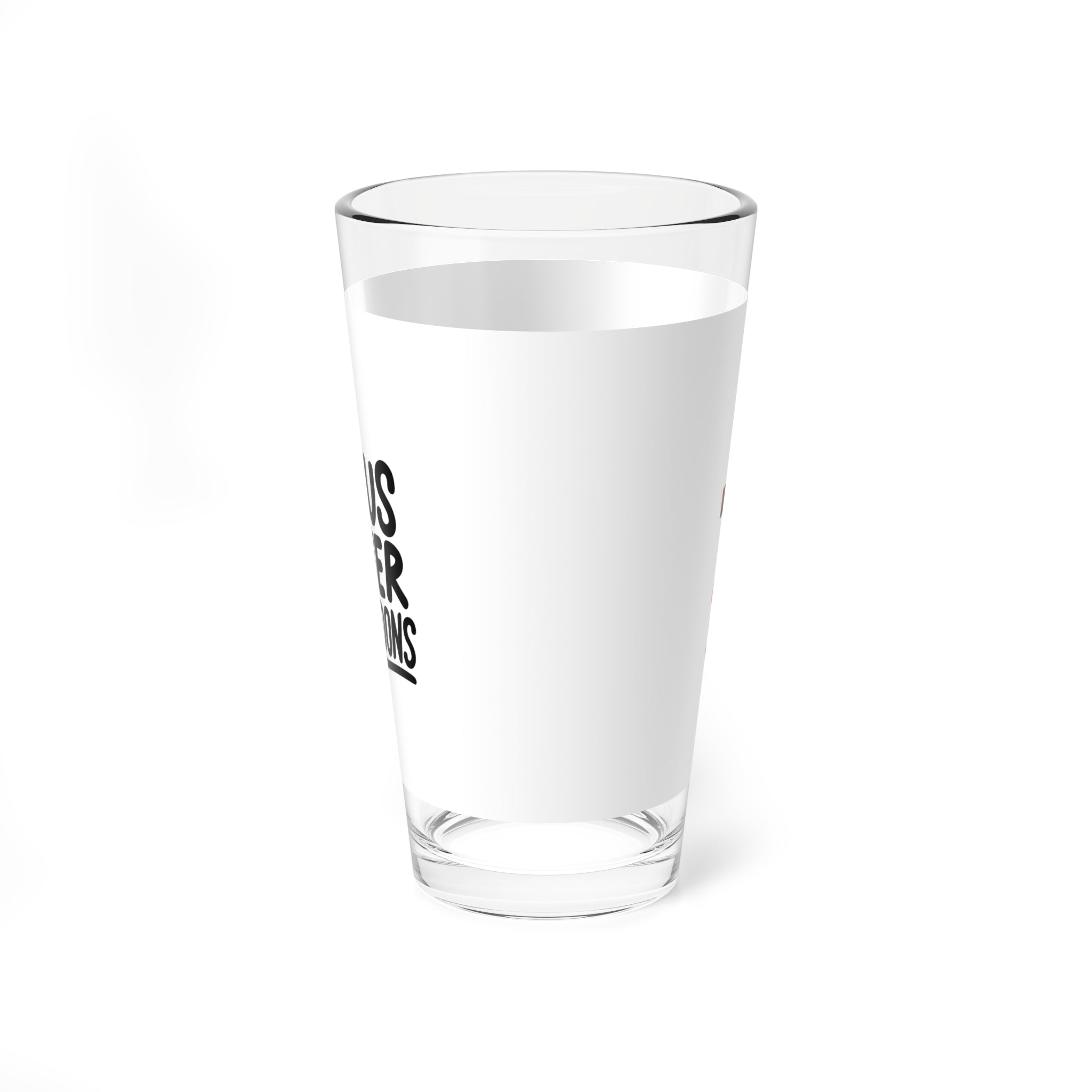 Jesus Never Abandons Mixing Glass, 16oz Cocktail Glass, Inspirational Drinkware, Perfect Gift for God Lovers, Parties, Celebrations