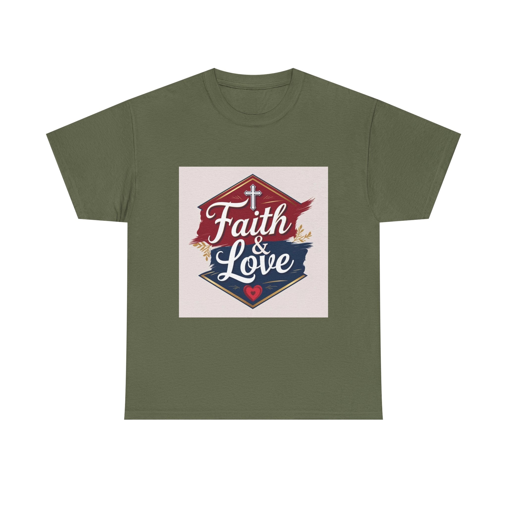 Faith & Love Unisex Heavy Cotton Tee - Inspirational Shirt for Daily Wear, Gift for Friends, Faith-Based Apparel, Casual Wear, [...]
