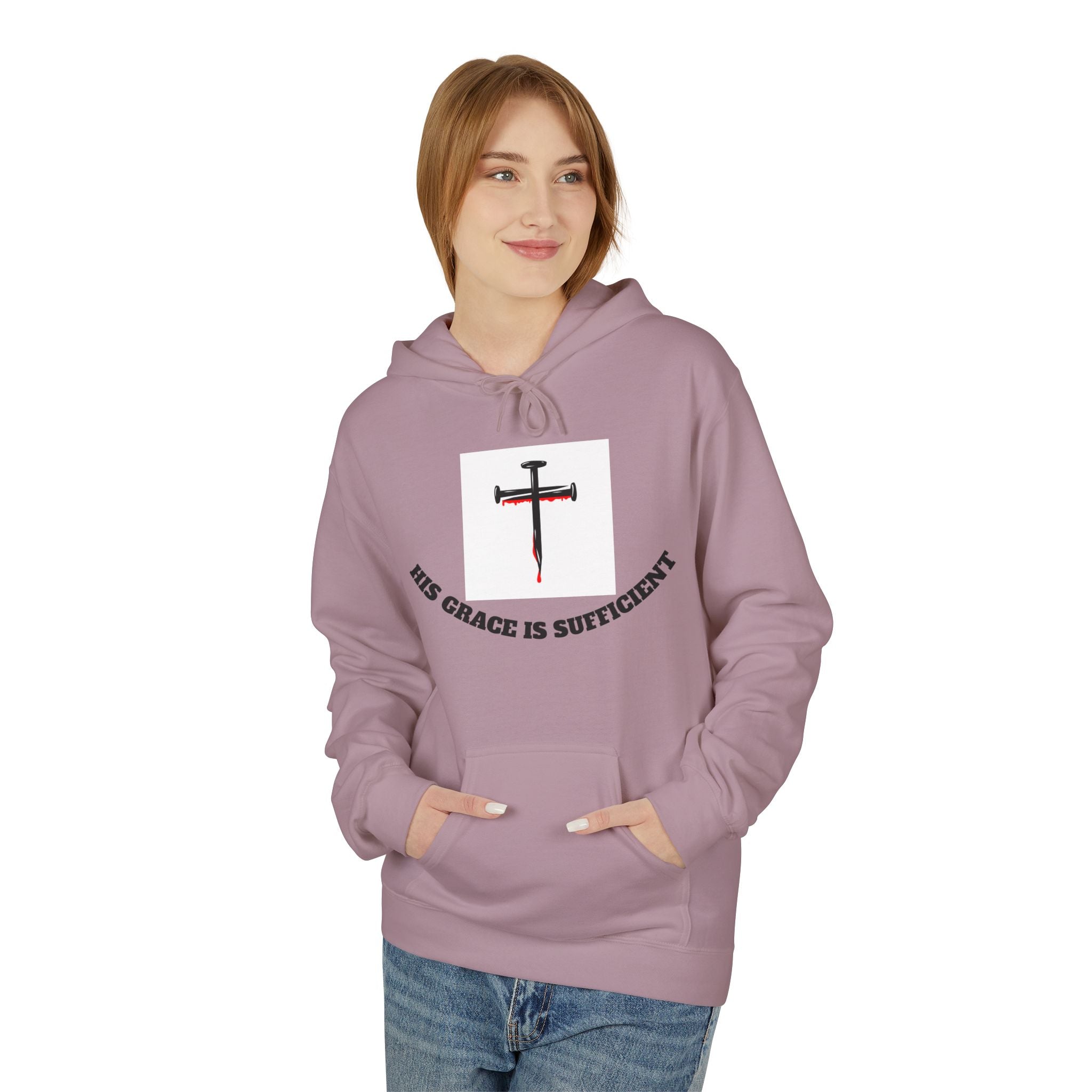 Inspirational Faith Hoodie, Unisex Warm Fleece Sweatshirt, Christian Apparel, Gift for Believers, Cozy Everyday Wear