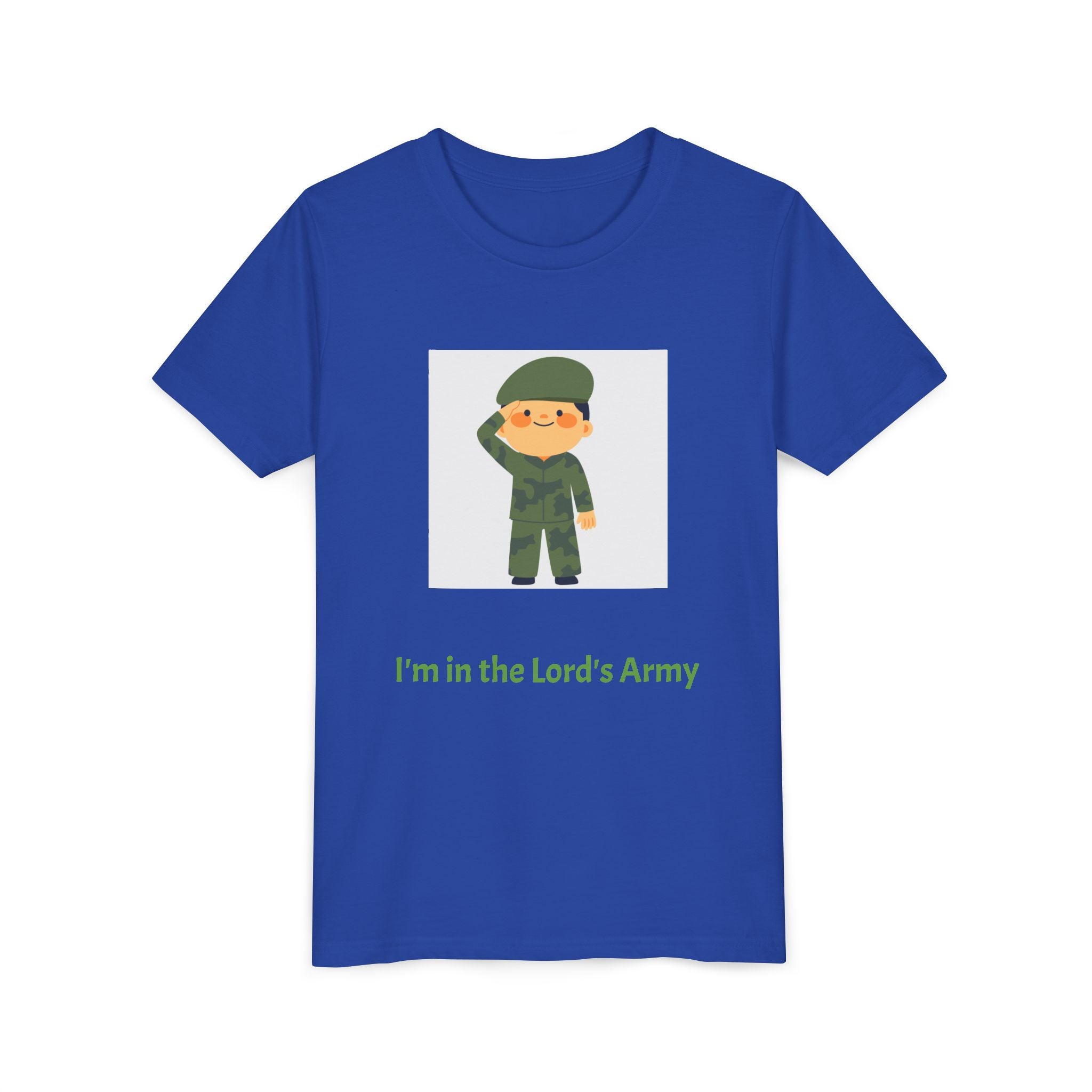Youth Army Tee - I'm in the Lord's Army, Christian Youth Shirt, Kids Faith T-Shirt, Religious Gift, Church Camp Apparel