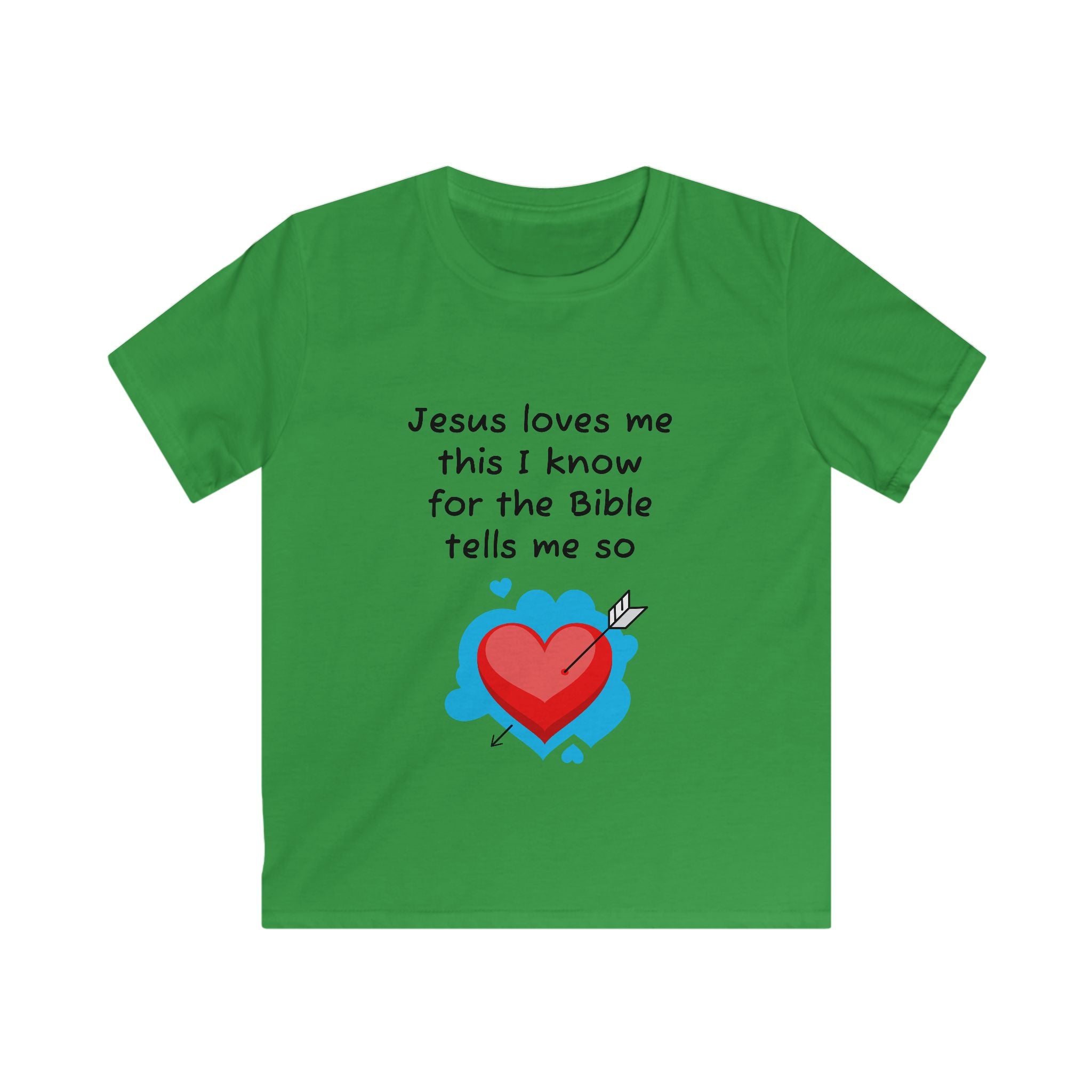 Jesus Loves Me Kids Tee, Uplifting Christian Shirt for Children, Bible Verse Apparel, Faith-Based Gift for Kids, Religious T-Shirt