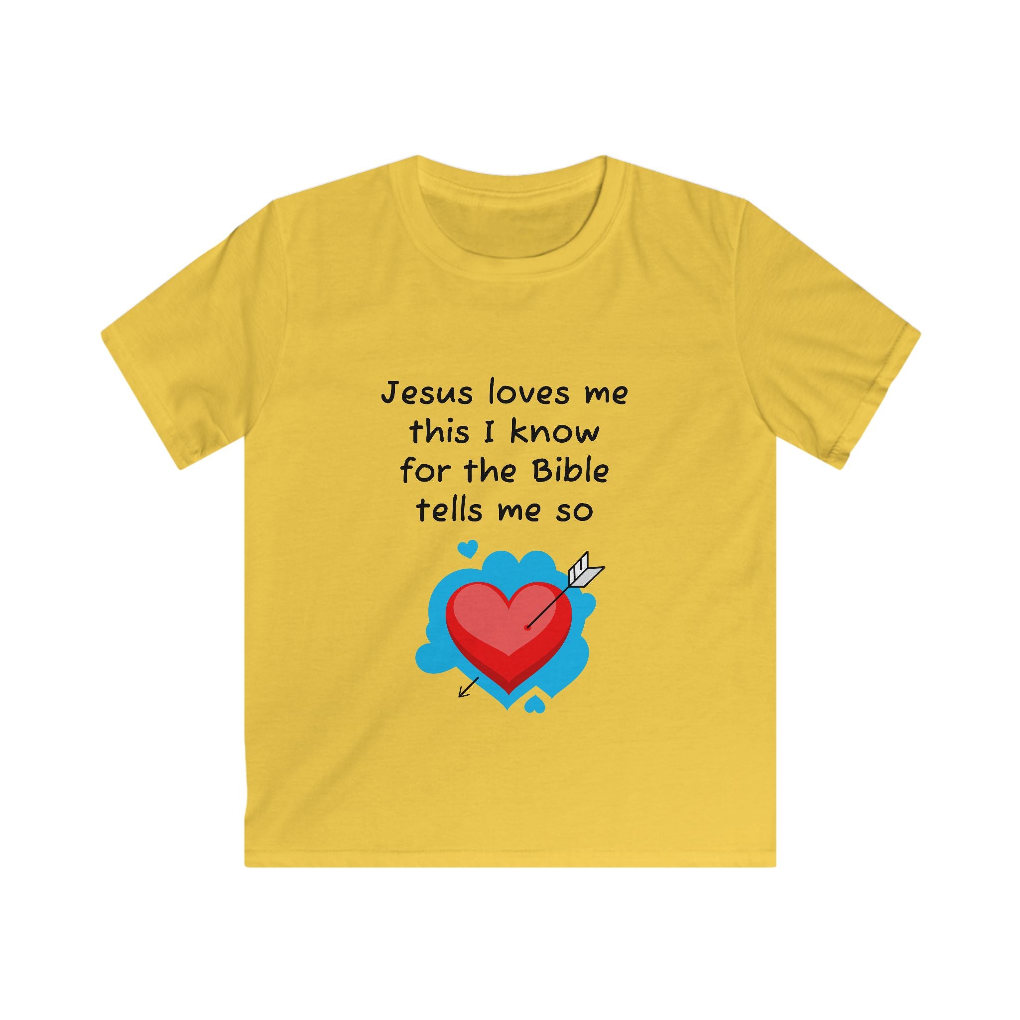 Jesus Loves Me Kids Tee, Uplifting Christian Shirt for Children, Bible Verse Apparel, Faith-Based Gift for Kids, Religious T-Shirt