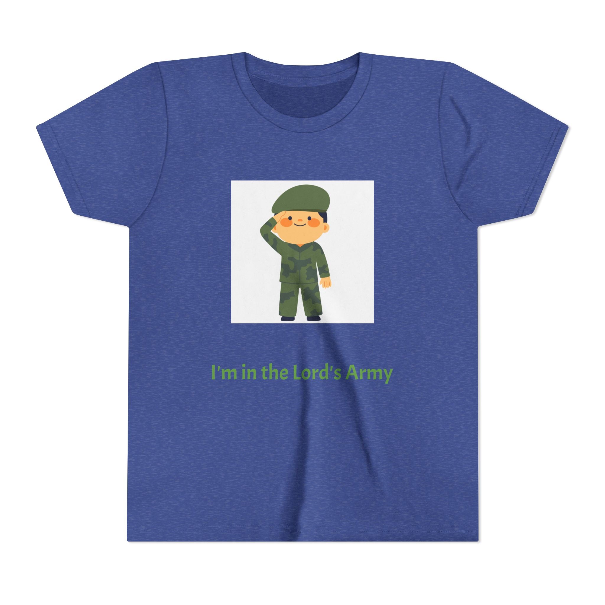 Youth Army Tee - I'm in the Lord's Army, Christian Youth Shirt, Kids Faith T-Shirt, Religious Gift, Church Camp Apparel