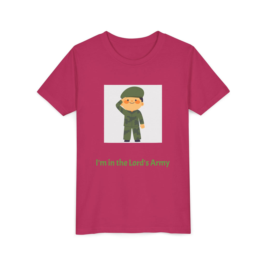 Youth Army Tee - I'm in the Lord's Army, Christian Youth Shirt, Kids Faith T-Shirt, Religious Gift, Church Camp Apparel