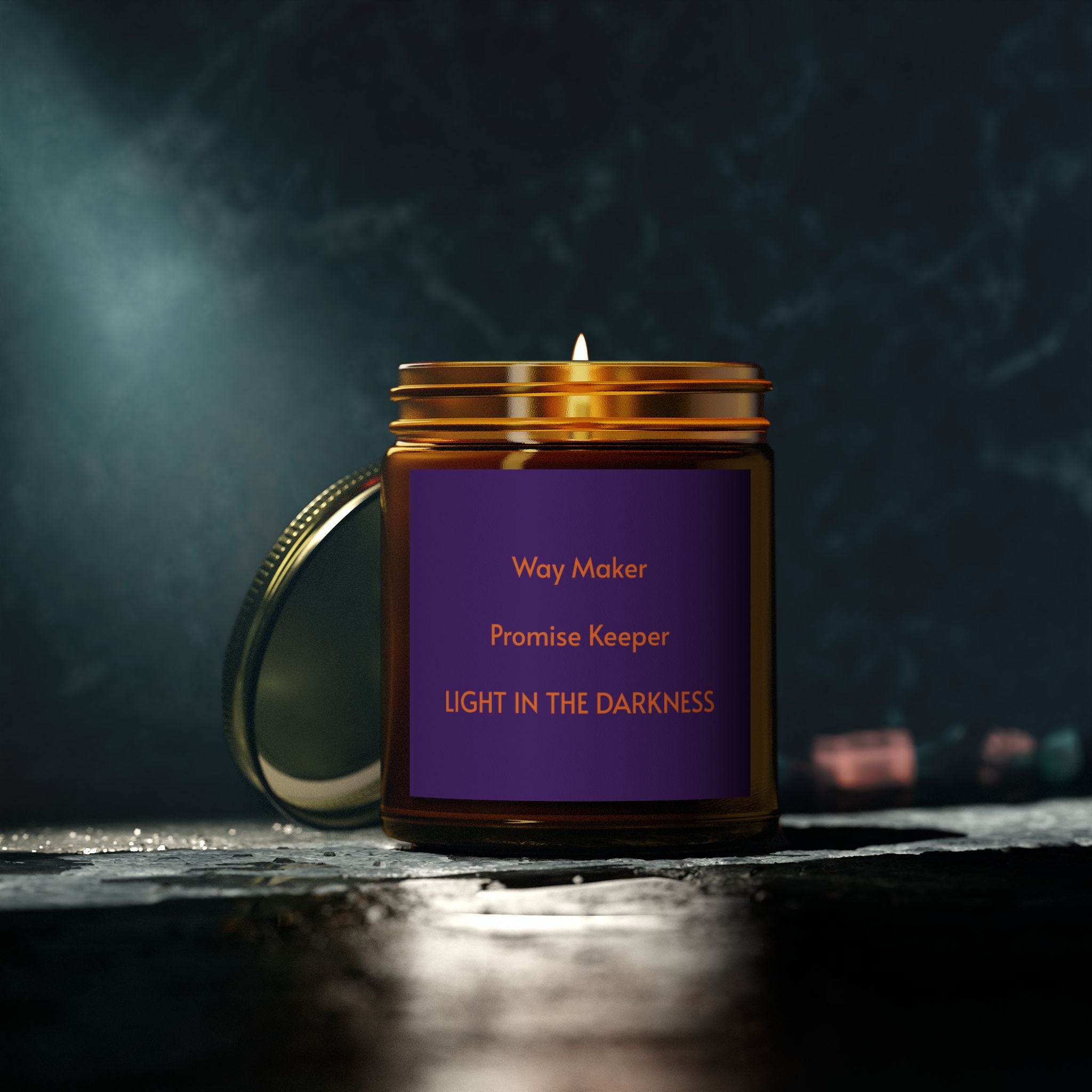 Scented Candle - Light in the Darkness - Aromatherapy for Home Decor, Relaxation, Gift, Faith Inspired