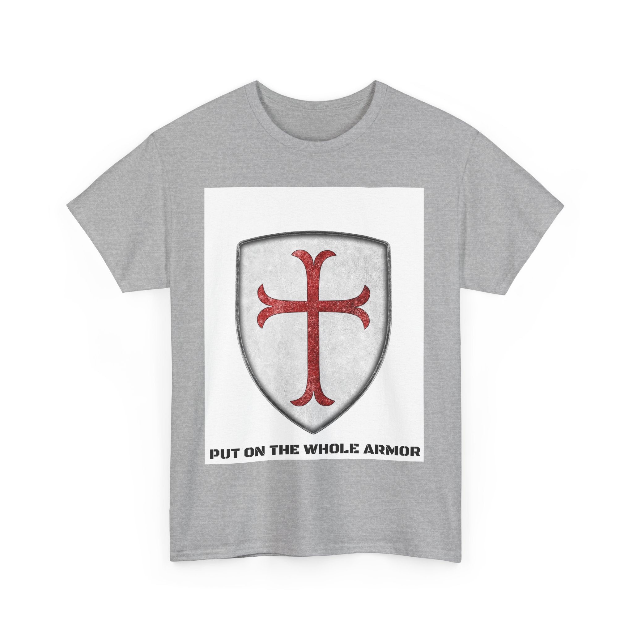 Faith-Based Unisex Tee - 'Put on the Whole Armor' Christian Shirt, Inspirational Gift, Youth & Adult Sizes, Spiritual Wear, Everyday Comfort