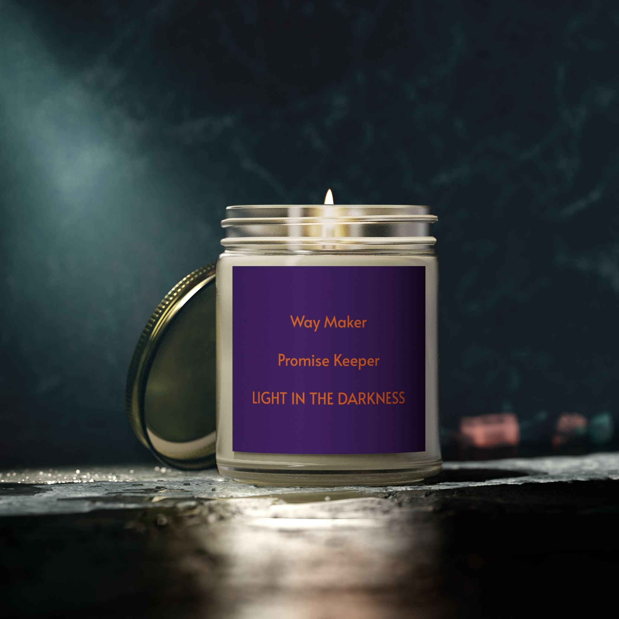 Scented Candle - Light in the Darkness - Aromatherapy for Home Decor, Relaxation, Gift, Faith Inspired