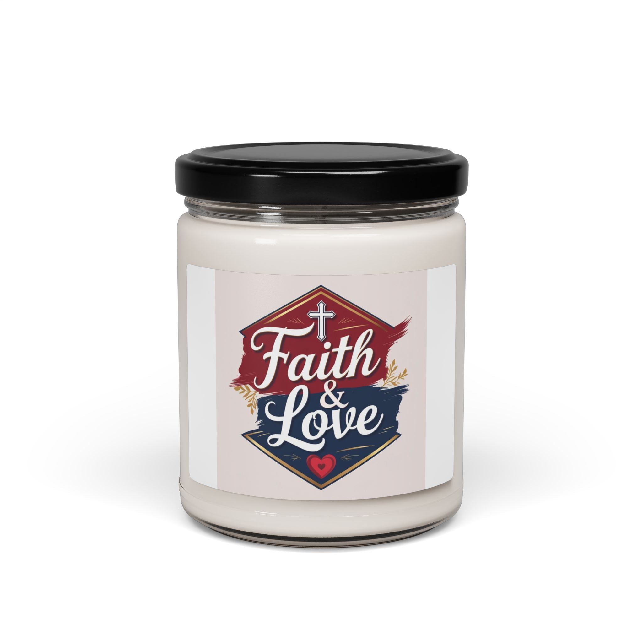 Faith & Love Scented Soy Candle - Perfect Gift for Home, Weddings, Relaxation, Spirituality, Aromatherapy