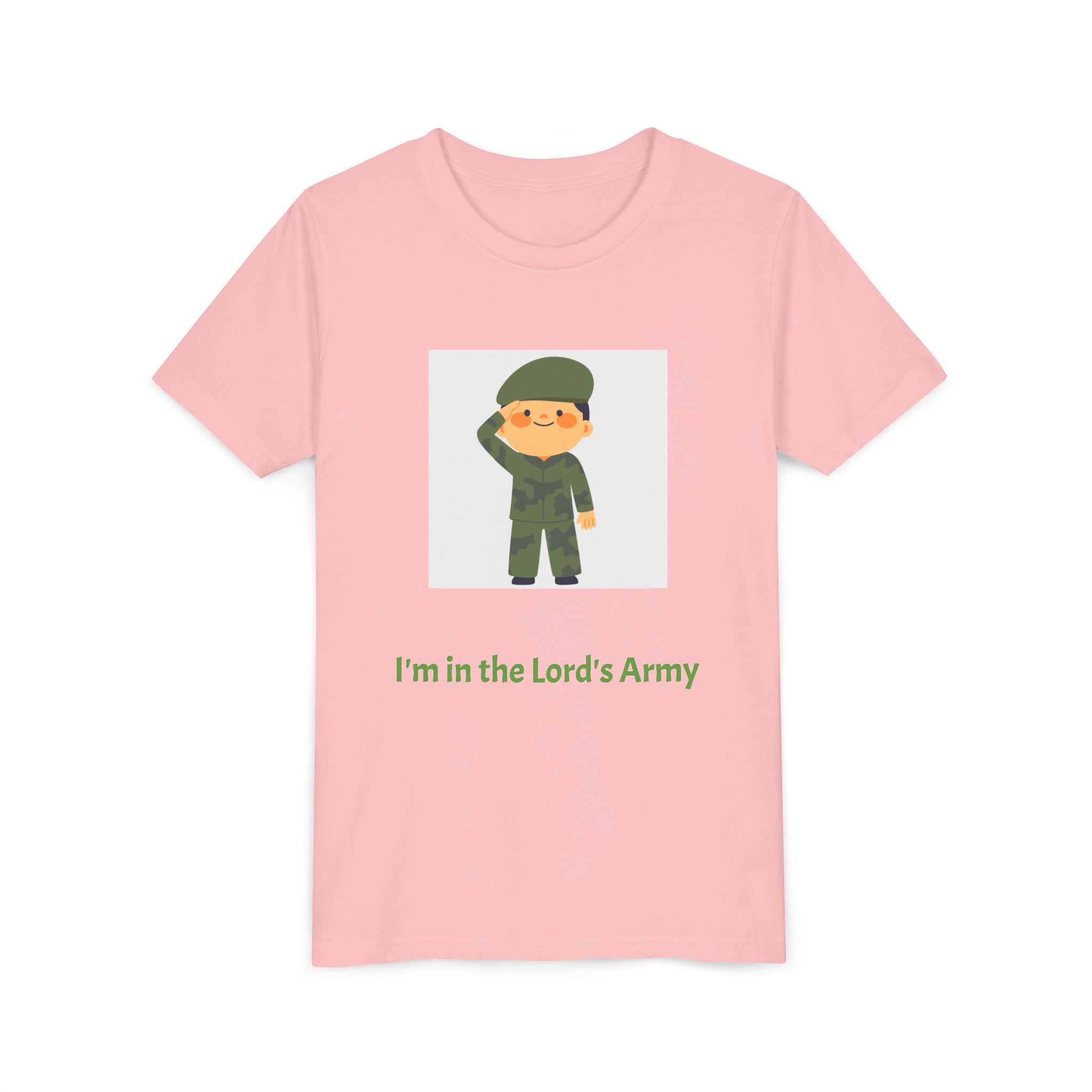 Youth Army Tee - I'm in the Lord's Army, Christian Youth Shirt, Kids Faith T-Shirt, Religious Gift, Church Camp Apparel