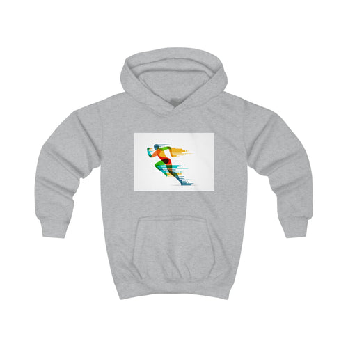 Bright Kids Hoodie with 'Running for Jesus' Print, Perfect for Daily Wear, Church Events, and Family Outings, Ideal Gift for Kids