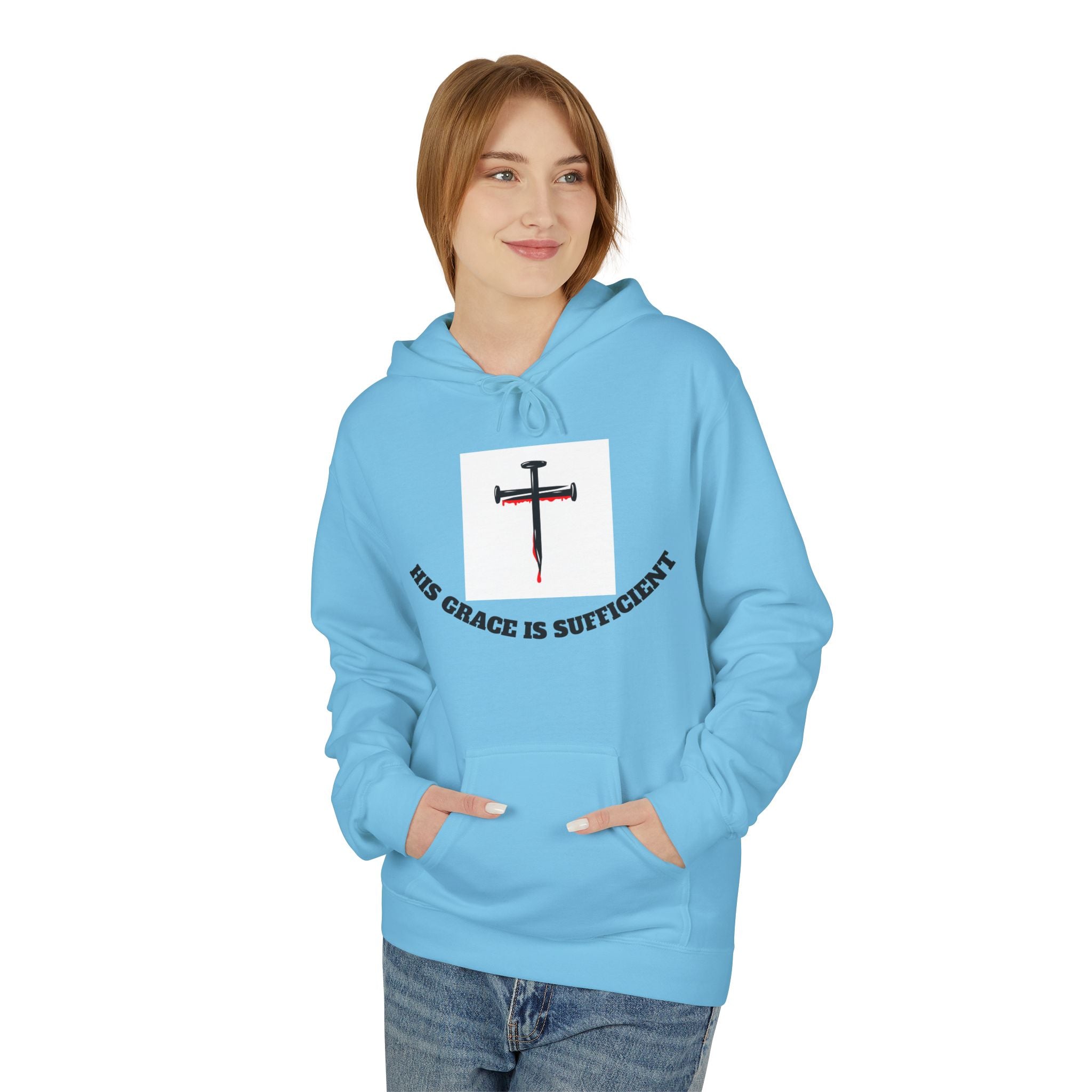 Inspirational Faith Hoodie, Unisex Warm Fleece Sweatshirt, Christian Apparel, Gift for Believers, Cozy Everyday Wear