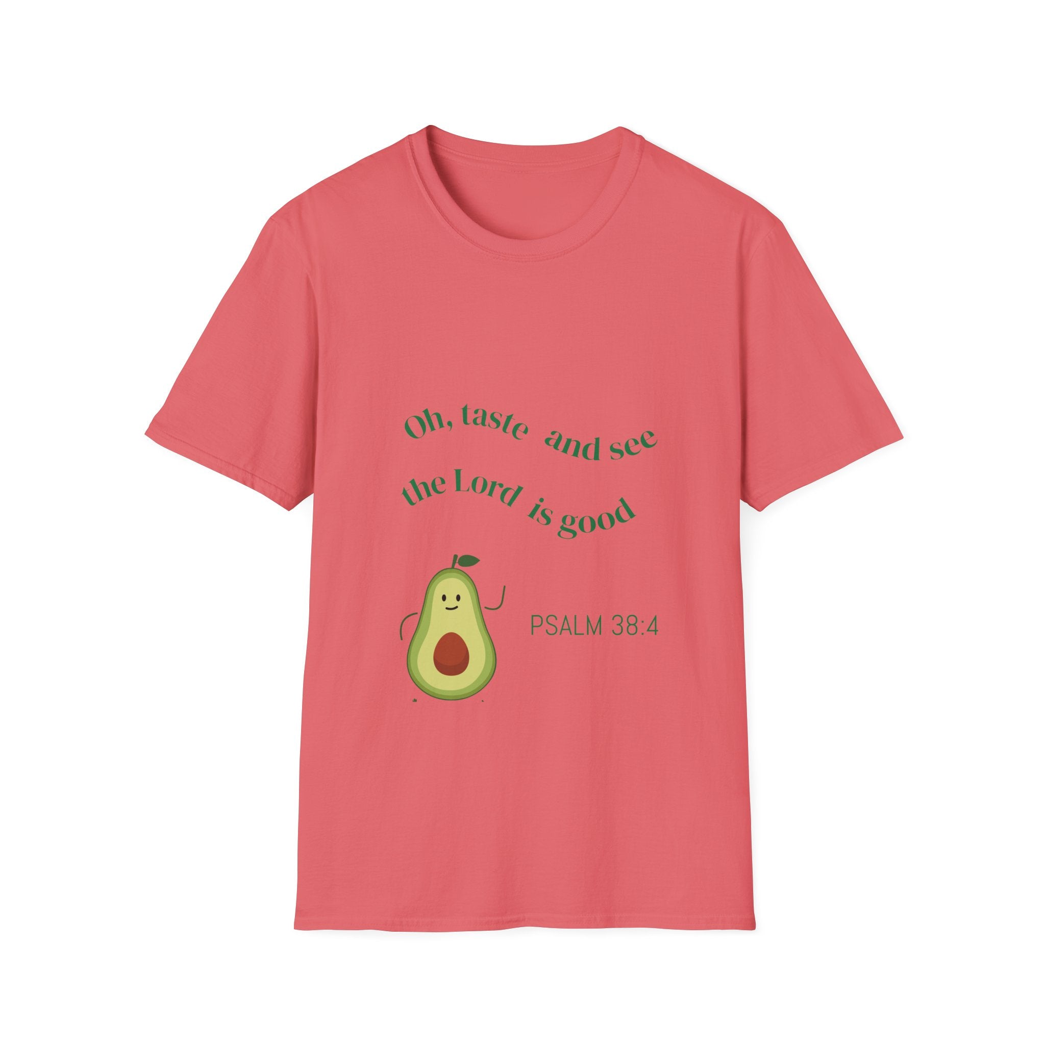 Avocado Faith T-Shirt - Softstyle Unisex Tee, Inspirational Shirt, Christian Gift, Cute Avocado Design, Bible Verse Apparel