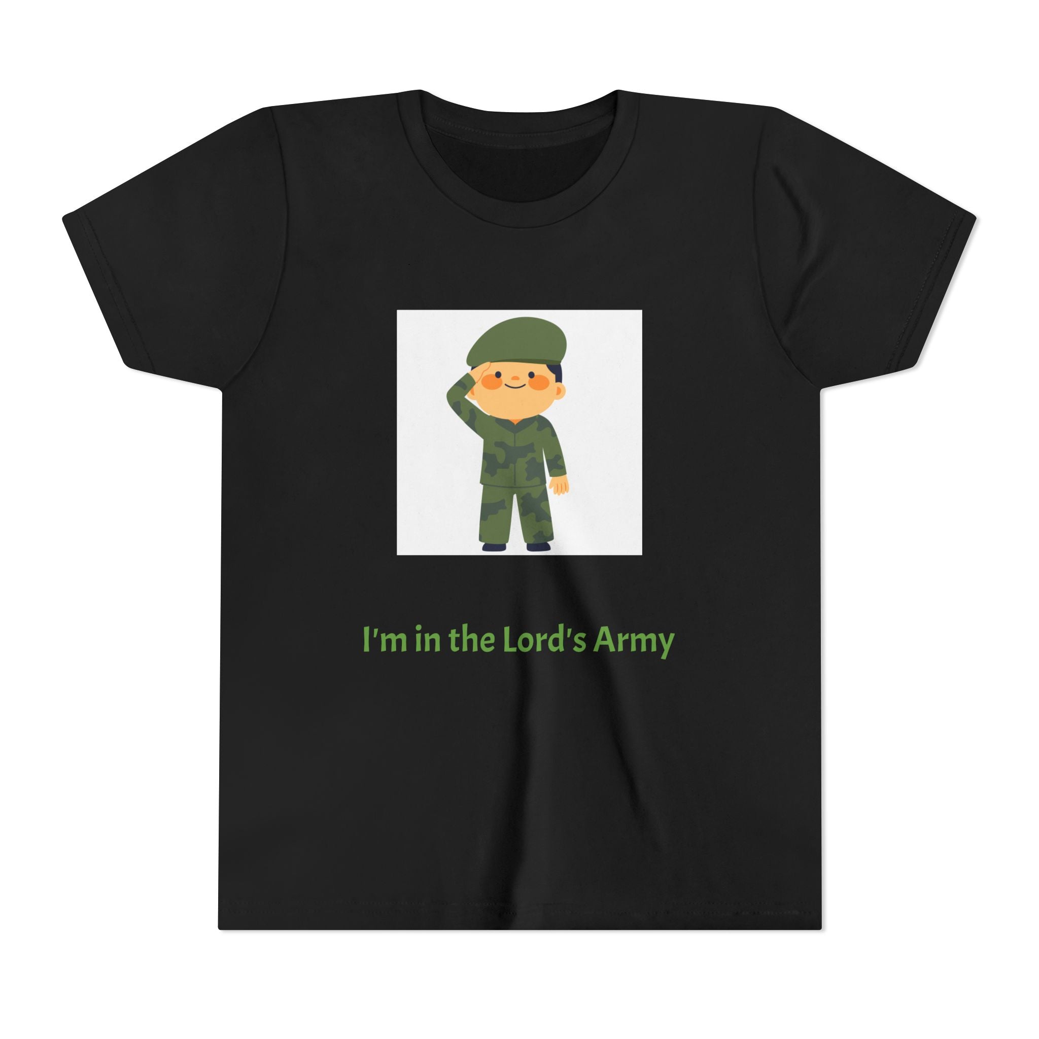 Youth Army Tee - I'm in the Lord's Army, Christian Youth Shirt, Kids Faith T-Shirt, Religious Gift, Church Camp Apparel