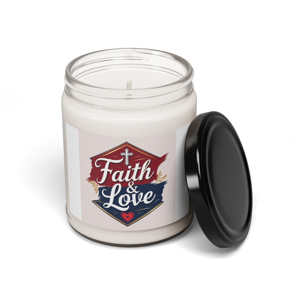 Faith & Love Scented Soy Candle - Perfect Gift for Home, Weddings, Relaxation, Spirituality, Aromatherapy