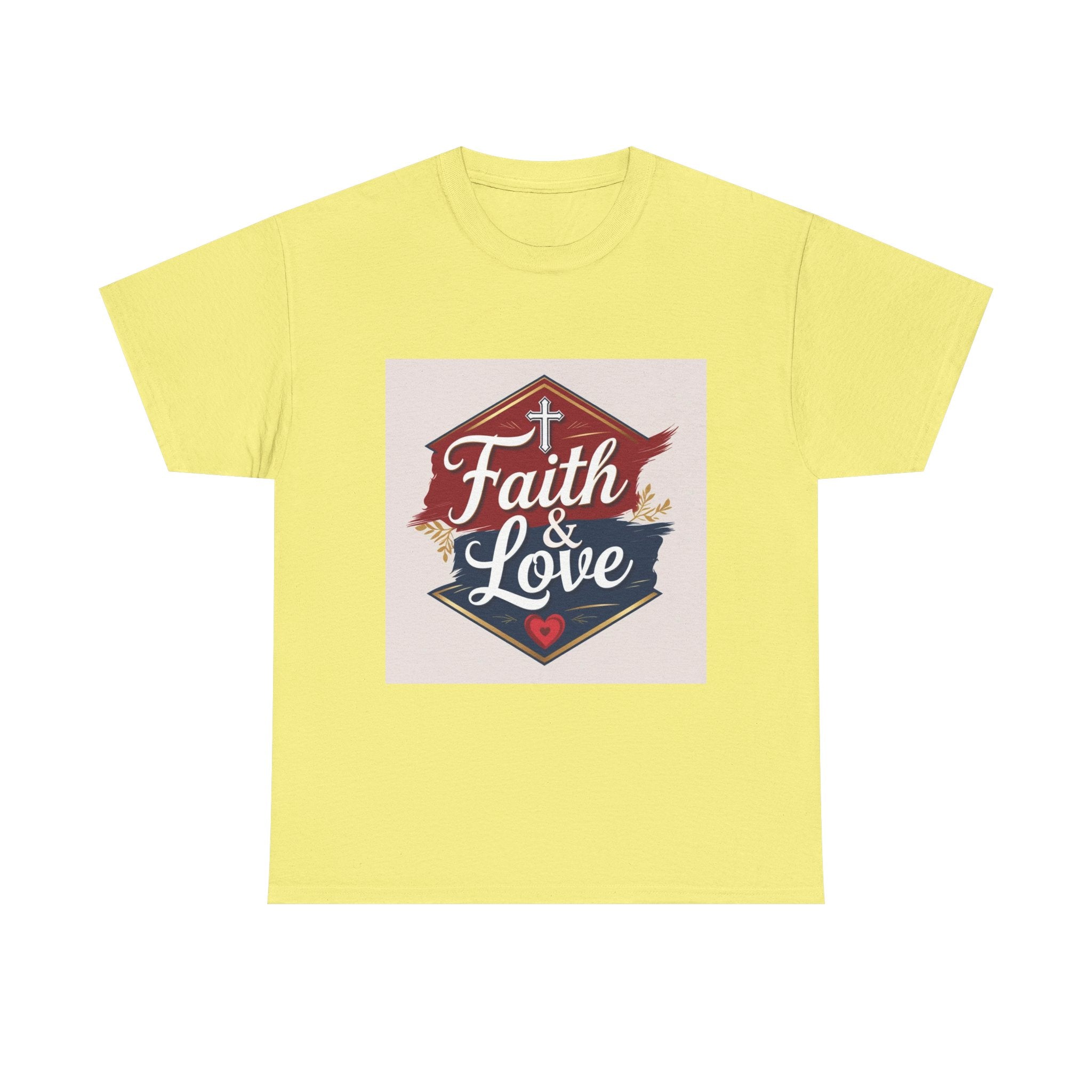 Faith & Love Unisex Heavy Cotton Tee - Inspirational Shirt for Daily Wear, Gift for Friends, Faith-Based Apparel, Casual Wear, [...]