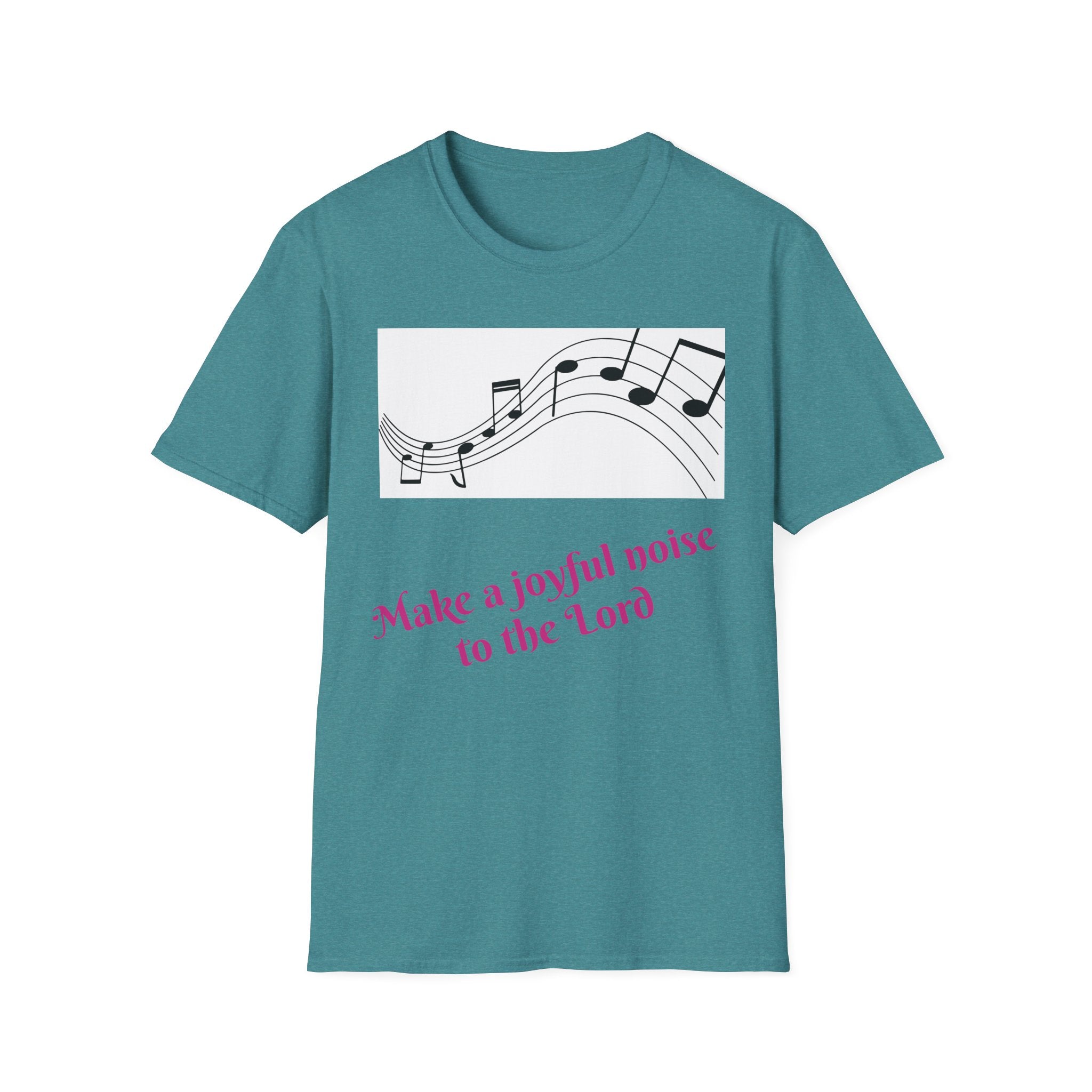 Joyful Noise T-Shirt | Unisex Softstyle Tee, Church Apparel, Christian Gift, Music Lover Shirt, Faith-Based Casual Wear