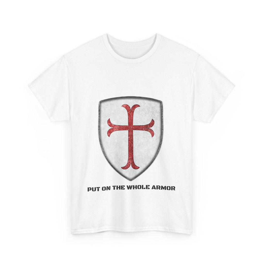 Faith-Based Unisex Tee - 'Put on the Whole Armor' Christian Shirt, Inspirational Gift, Youth & Adult Sizes, Spiritual Wear, Everyday Comfort