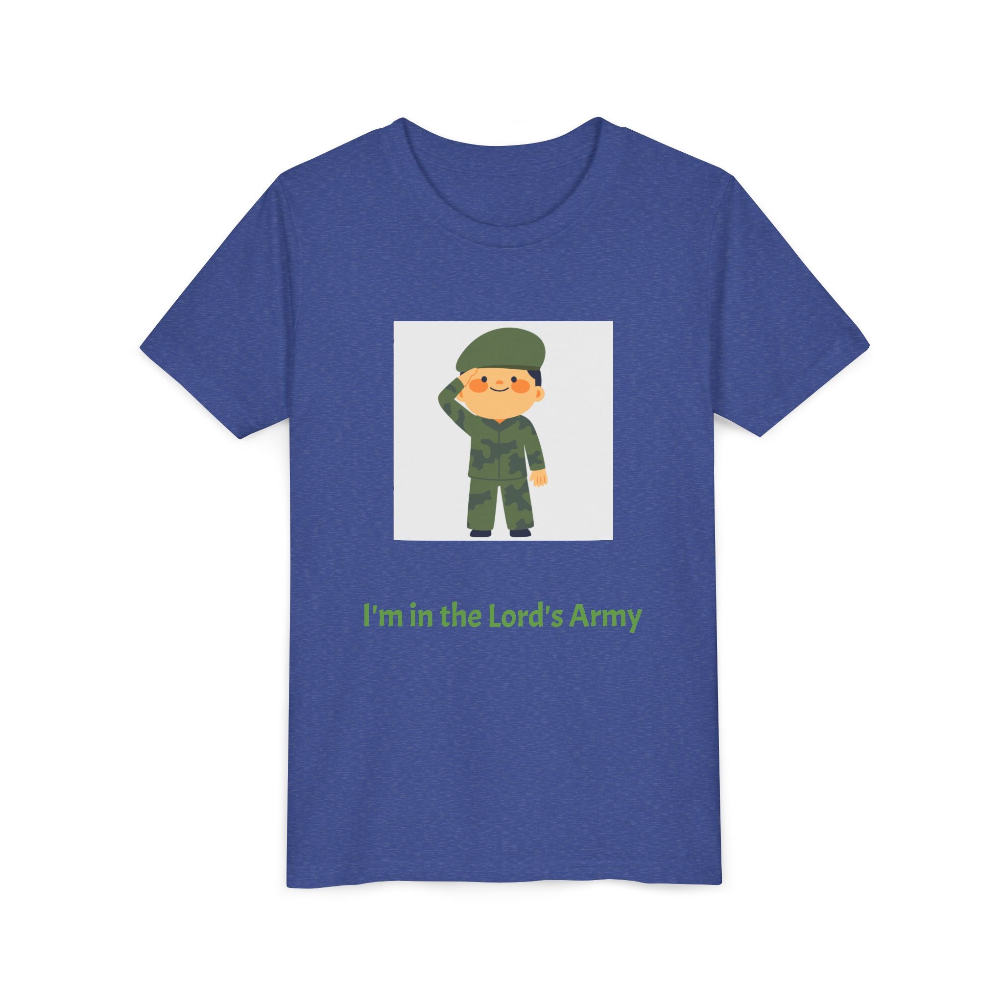 Youth Army Tee - I'm in the Lord's Army, Christian Youth Shirt, Kids Faith T-Shirt, Religious Gift, Church Camp Apparel