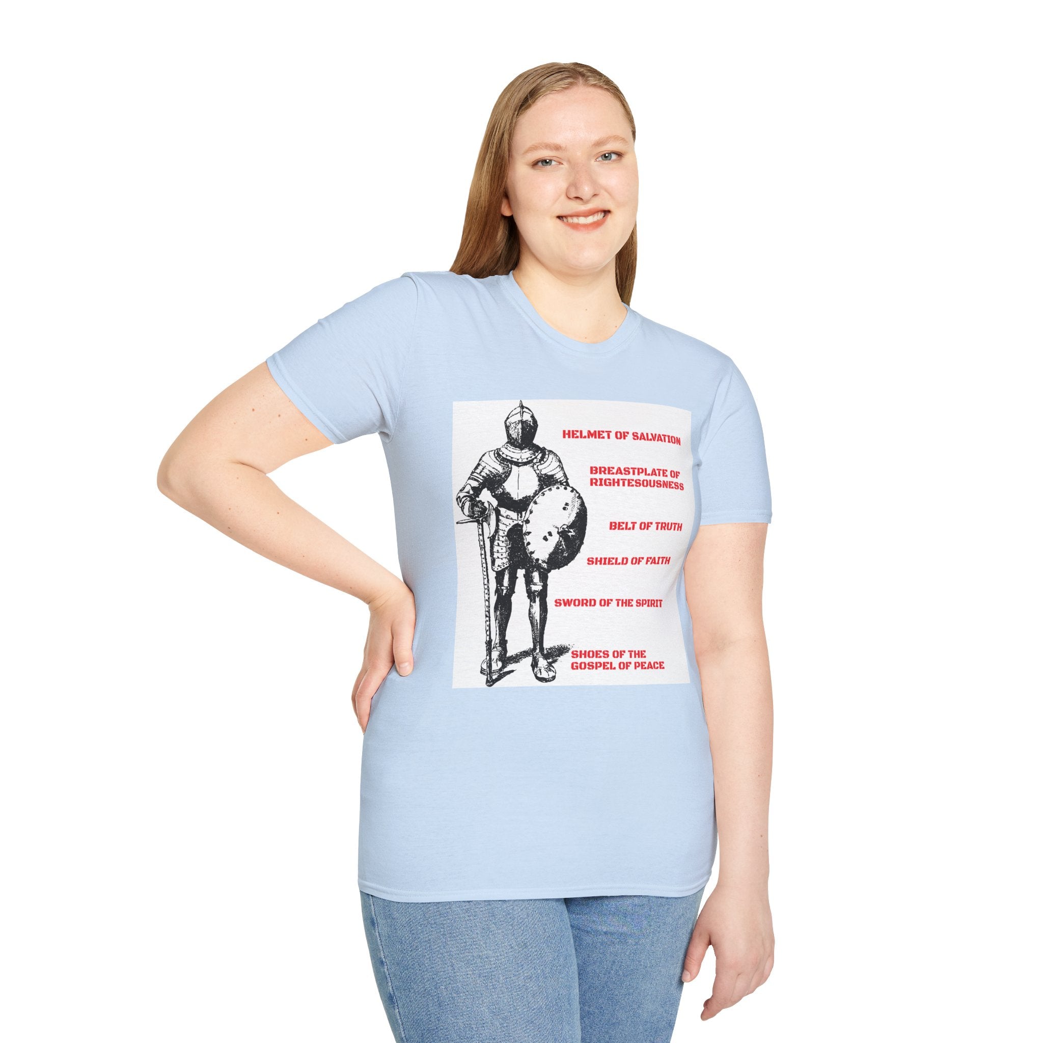 Christian Armor Unisex Softstyle T-Shirt, Inspirational Tee, Faith-Based Apparel, Perfect Gift for Believers, Church Events, Spiritual [...]