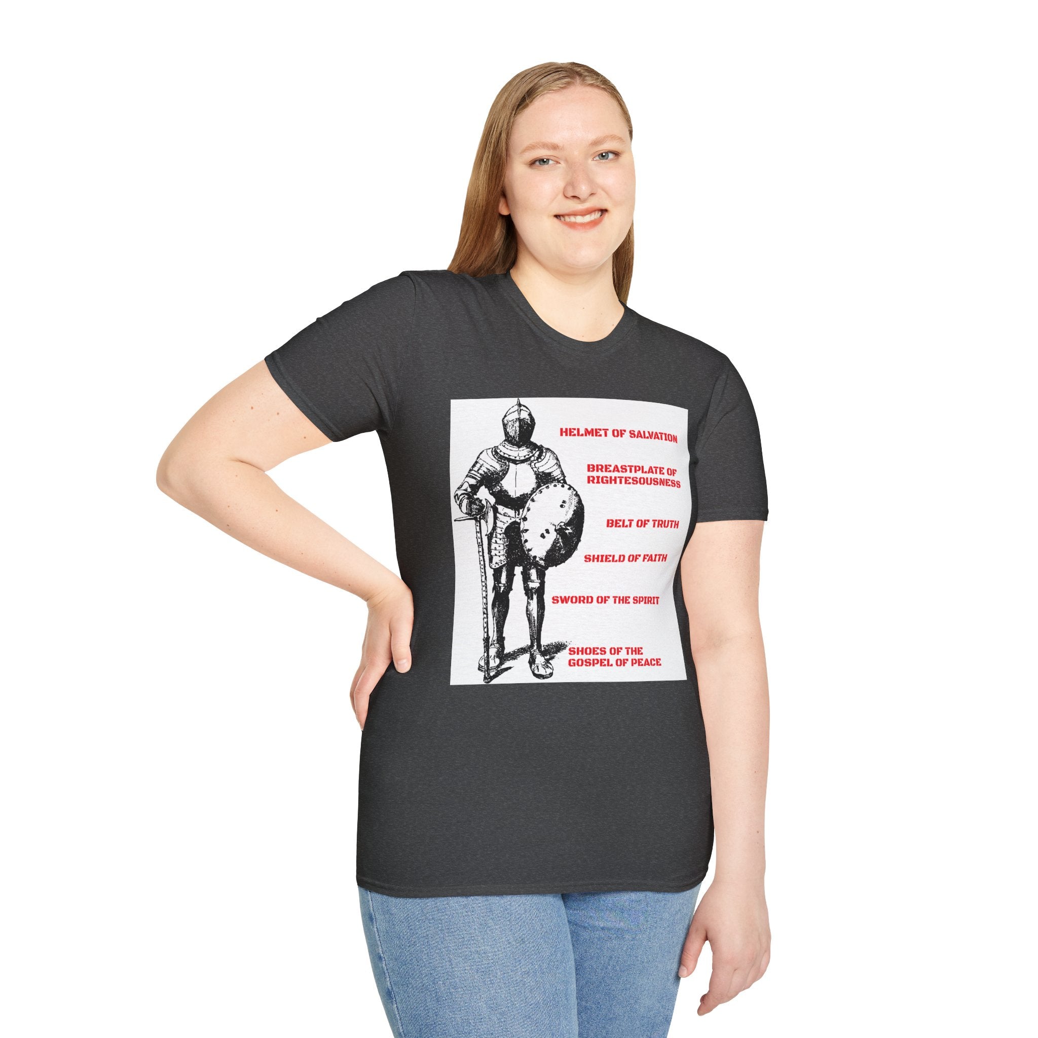 Christian Armor Unisex Softstyle T-Shirt, Inspirational Tee, Faith-Based Apparel, Perfect Gift for Believers, Church Events, Spiritual [...]