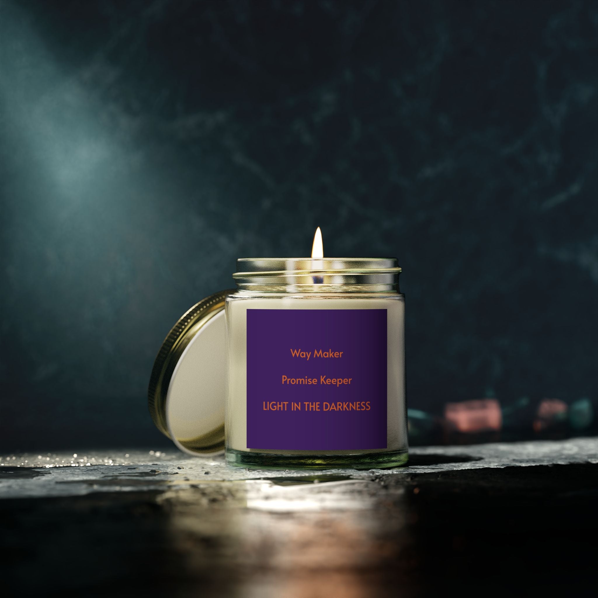Scented Candle - Light in the Darkness - Aromatherapy for Home Decor, Relaxation, Gift, Faith Inspired