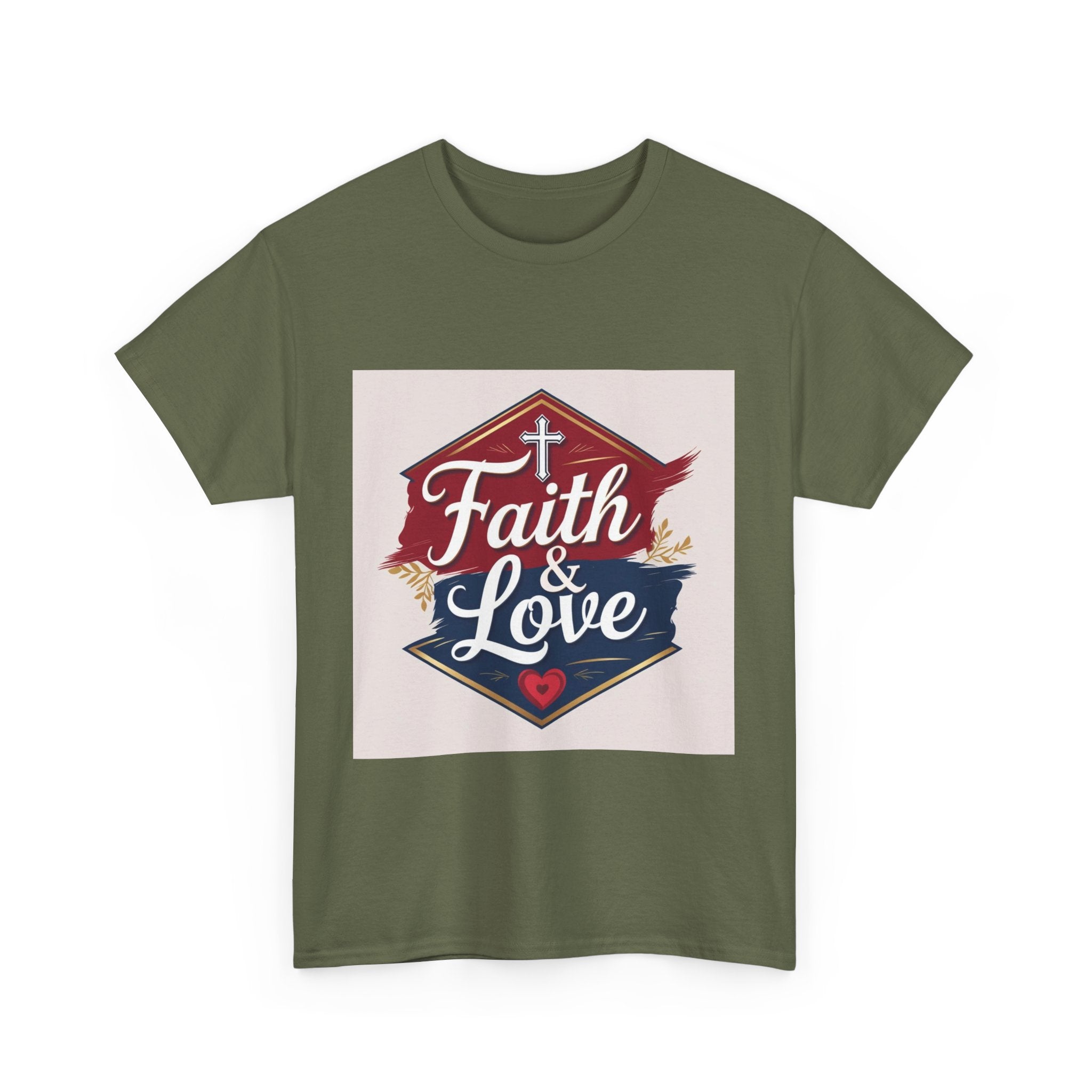 Faith & Love Unisex Heavy Cotton Tee - Inspirational Shirt for Daily Wear, Gift for Friends, Faith-Based Apparel, Casual Wear, [...]