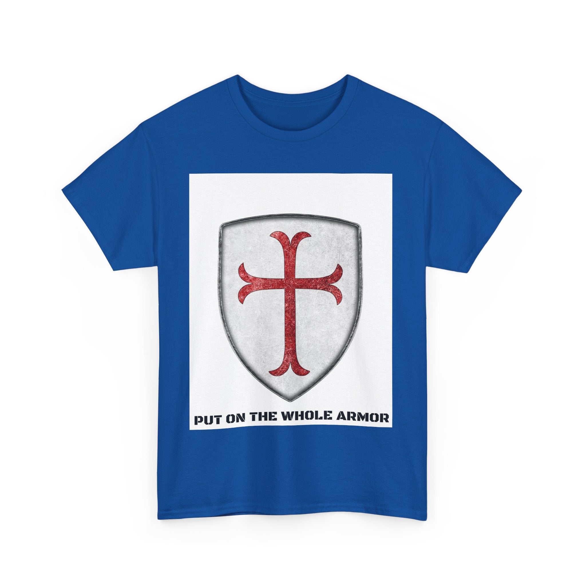 Faith-Based Unisex Tee - 'Put on the Whole Armor' Christian Shirt, Inspirational Gift, Youth & Adult Sizes, Spiritual Wear, Everyday Comfort