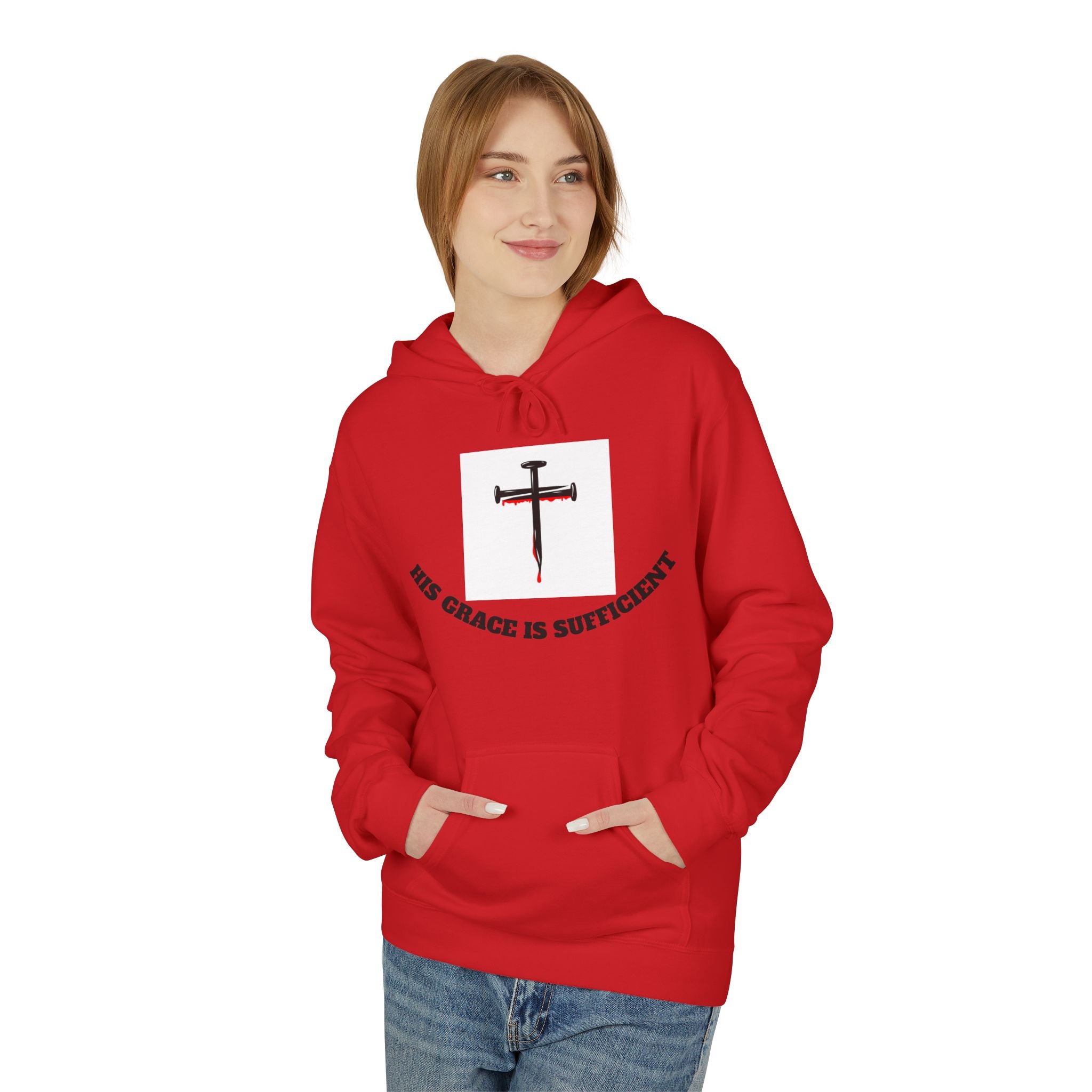 Inspirational Faith Hoodie, Unisex Warm Fleece Sweatshirt, Christian Apparel, Gift for Believers, Cozy Everyday Wear