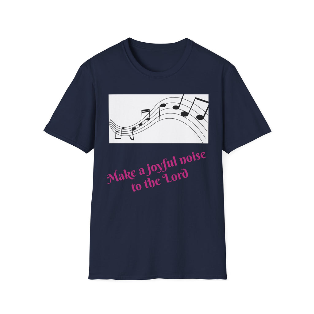 Joyful Noise T-Shirt | Unisex Softstyle Tee, Church Apparel, Christian Gift, Music Lover Shirt, Faith-Based Casual Wear