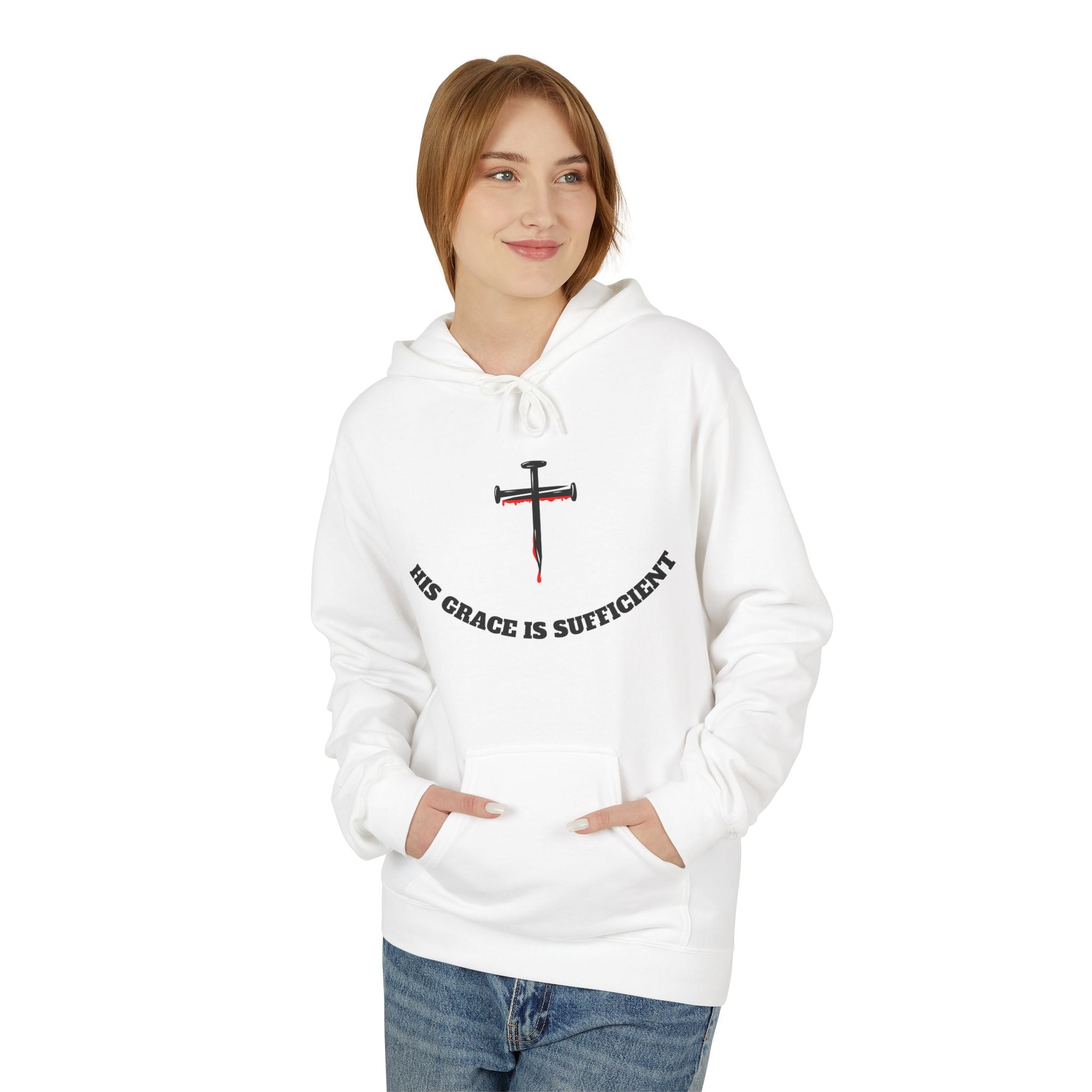 Inspirational Faith Hoodie, Unisex Warm Fleece Sweatshirt, Christian Apparel, Gift for Believers, Cozy Everyday Wear