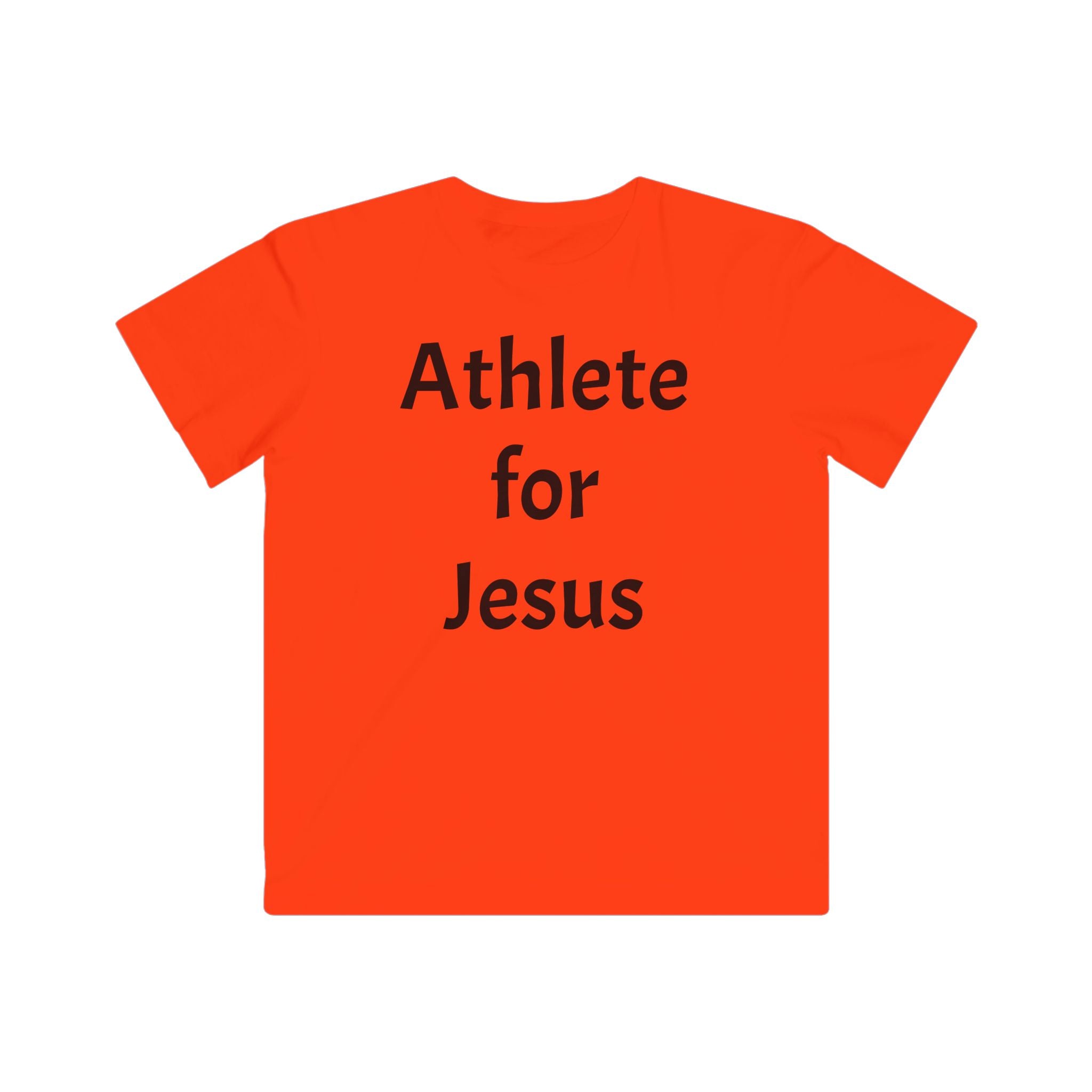 Kids Christian T-Shirt - Athlete for Jesus, Youth Tee, Faith Apparel, Religious Gift, Sportswear for Kids