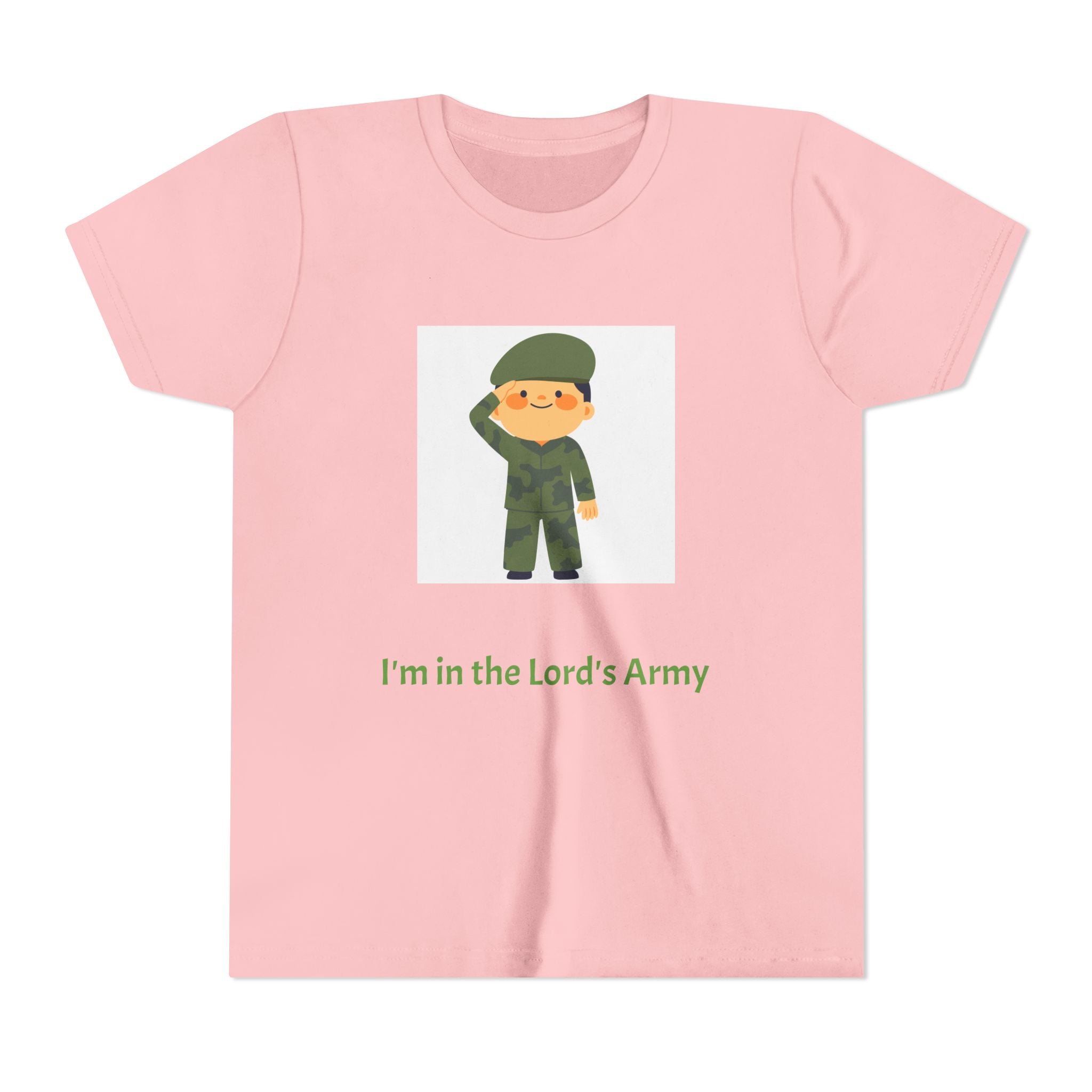 Youth Army Tee - I'm in the Lord's Army, Christian Youth Shirt, Kids Faith T-Shirt, Religious Gift, Church Camp Apparel