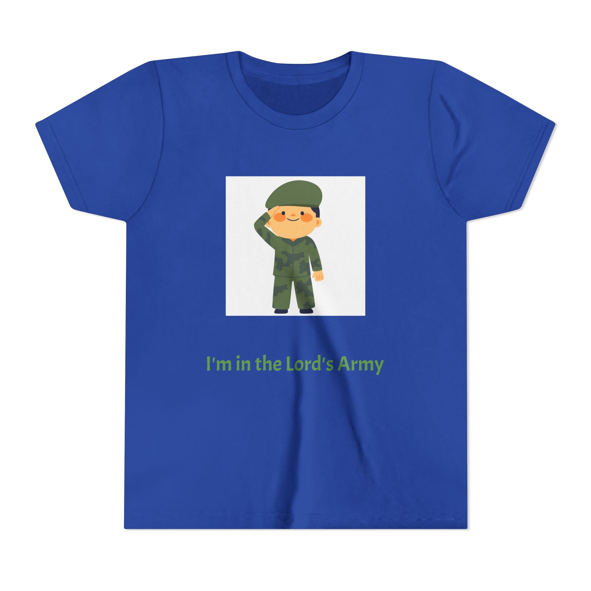Youth Army Tee - I'm in the Lord's Army, Christian Youth Shirt, Kids Faith T-Shirt, Religious Gift, Church Camp Apparel