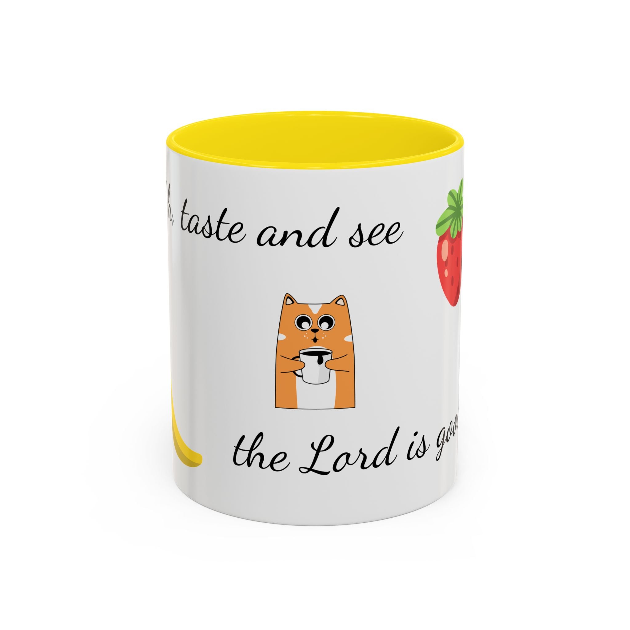Whimsical Faith-Inspired Coffee Mug for Daily Inspiration, Cute Cat Design, Black Accent, Perfect Gift for Cat Lovers, Encouraging [...]