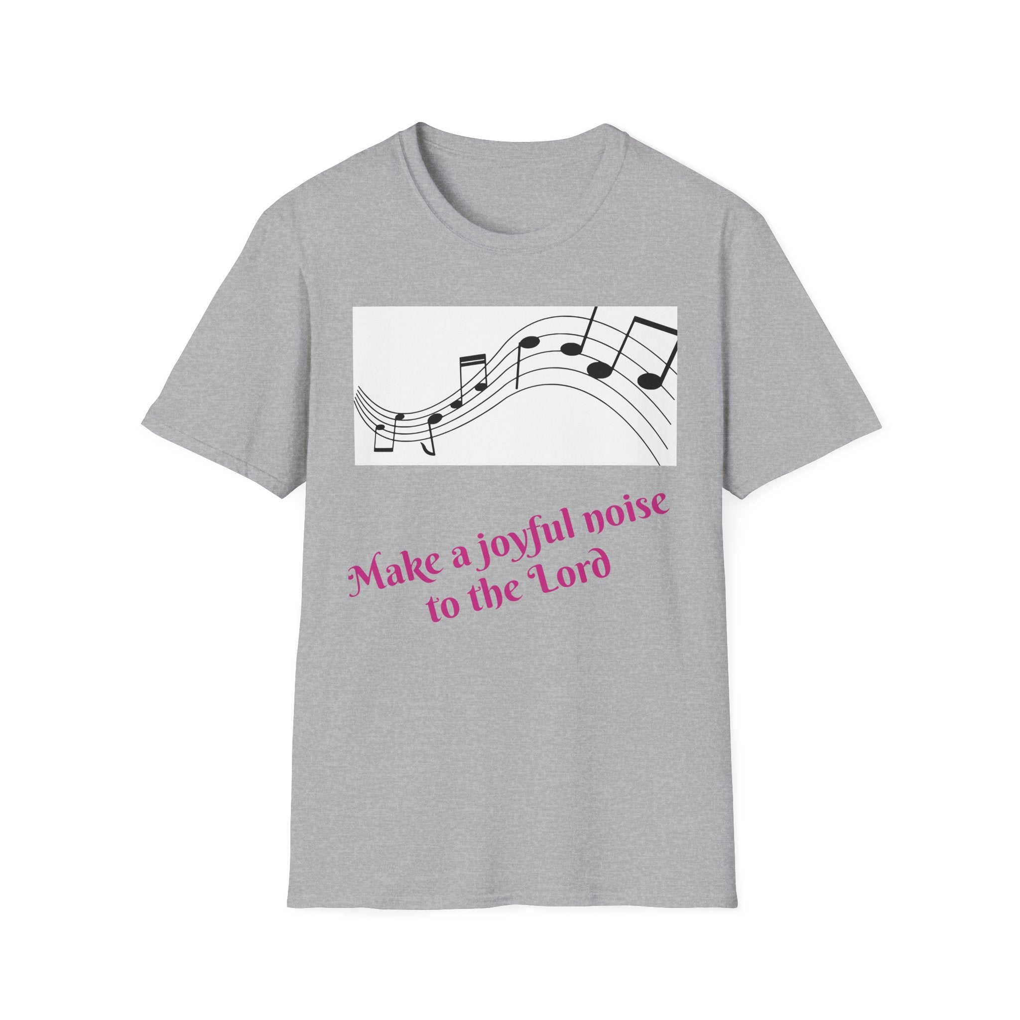 Joyful Noise T-Shirt | Unisex Softstyle Tee, Church Apparel, Christian Gift, Music Lover Shirt, Faith-Based Casual Wear
