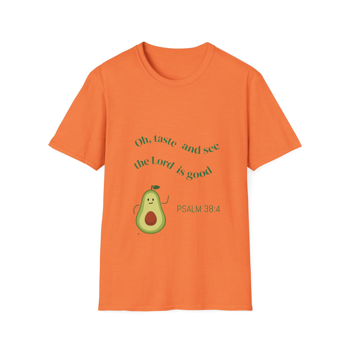 Avocado Faith T-Shirt - Softstyle Unisex Tee, Inspirational Shirt, Christian Gift, Cute Avocado Design, Bible Verse Apparel