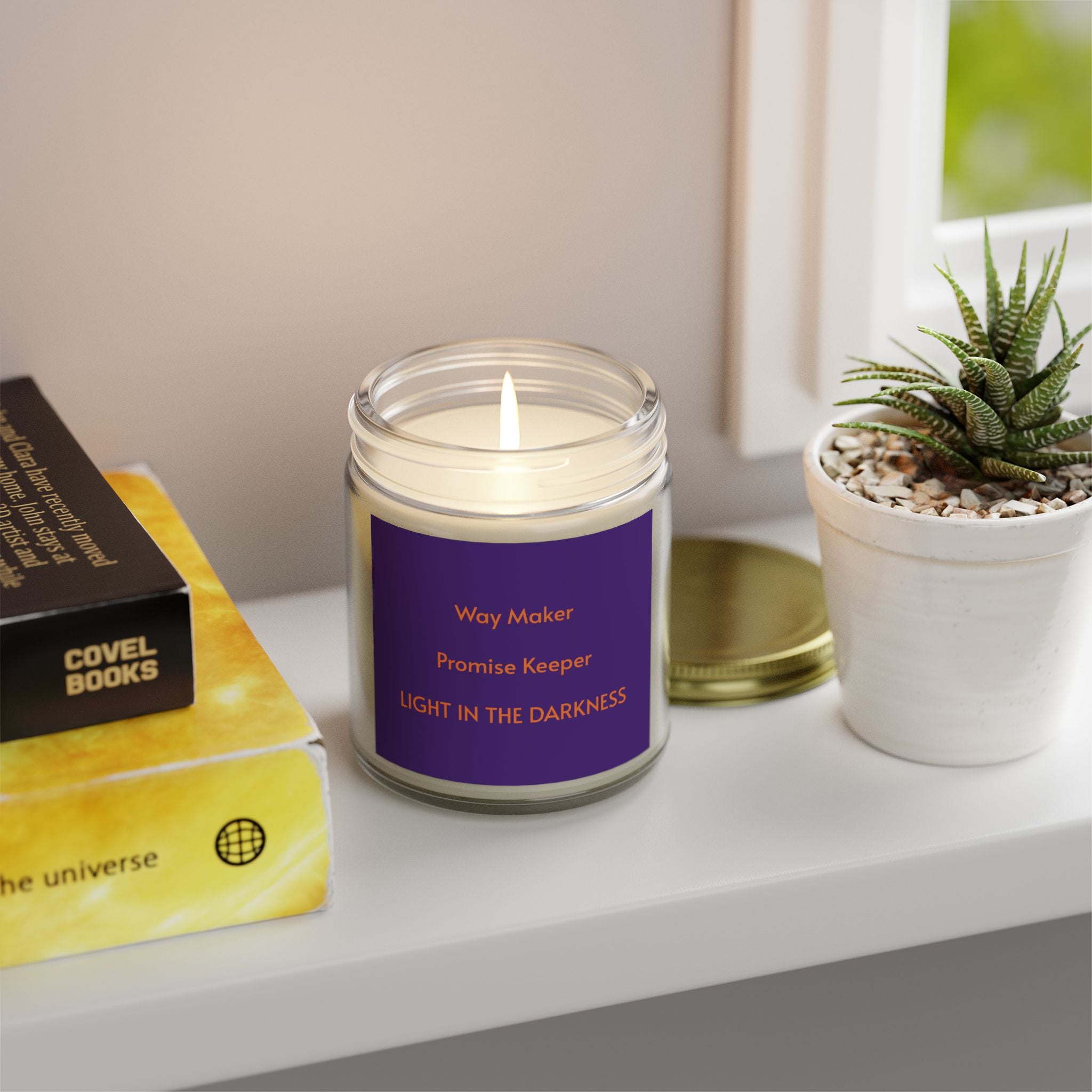 Scented Candle - Light in the Darkness - Aromatherapy for Home Decor, Relaxation, Gift, Faith Inspired