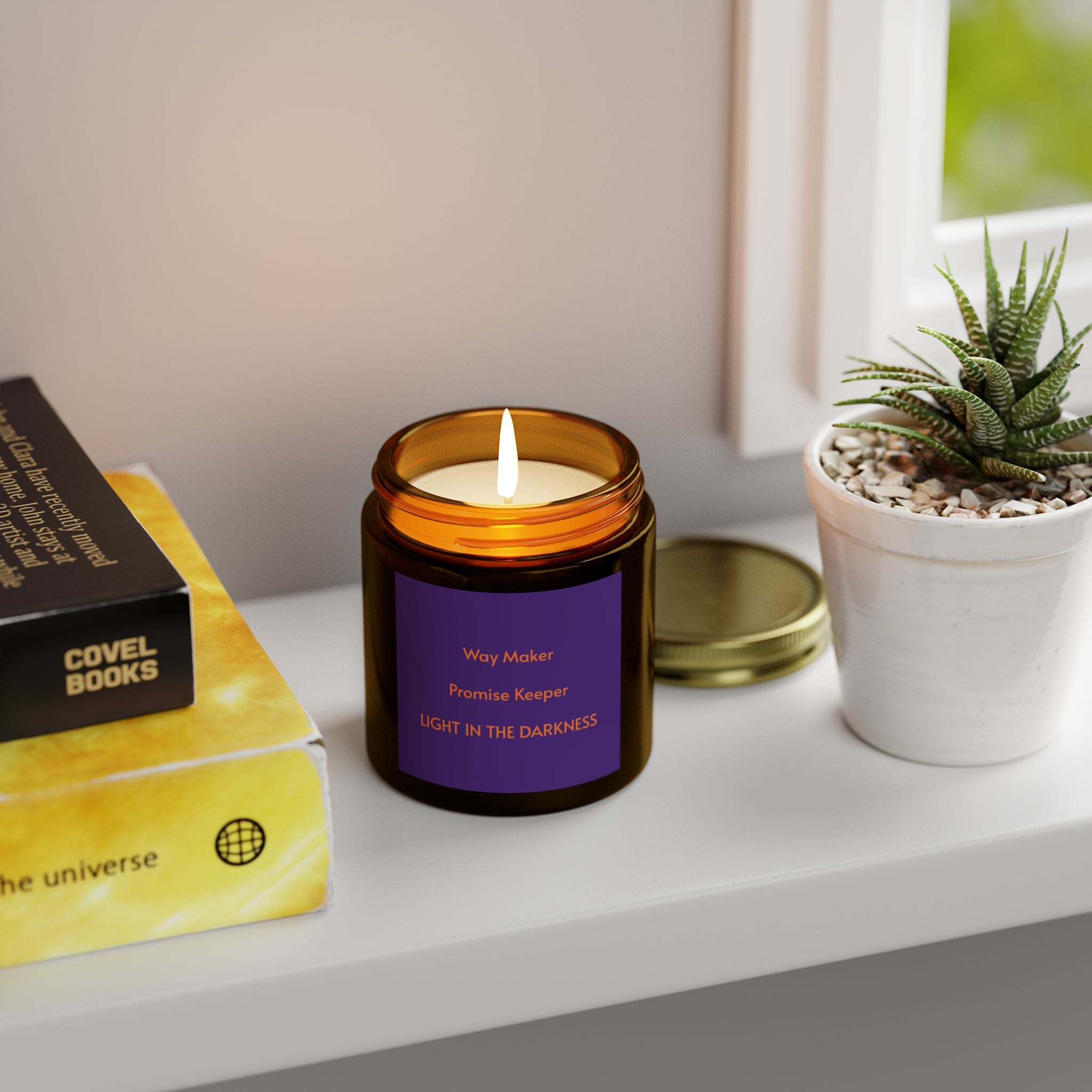 Scented Candle - Light in the Darkness - Aromatherapy for Home Decor, Relaxation, Gift, Faith Inspired