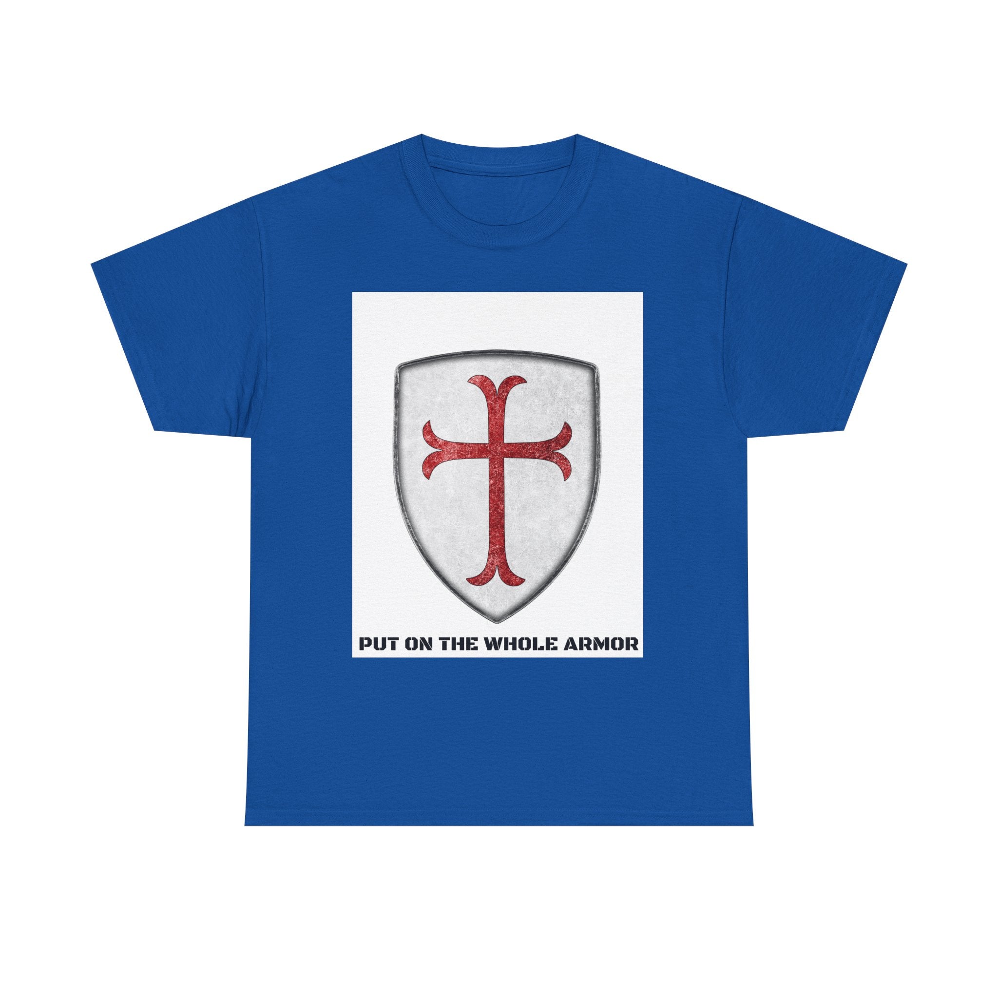 Faith-Based Unisex Tee - 'Put on the Whole Armor' Christian Shirt, Inspirational Gift, Youth & Adult Sizes, Spiritual Wear, Everyday Comfort